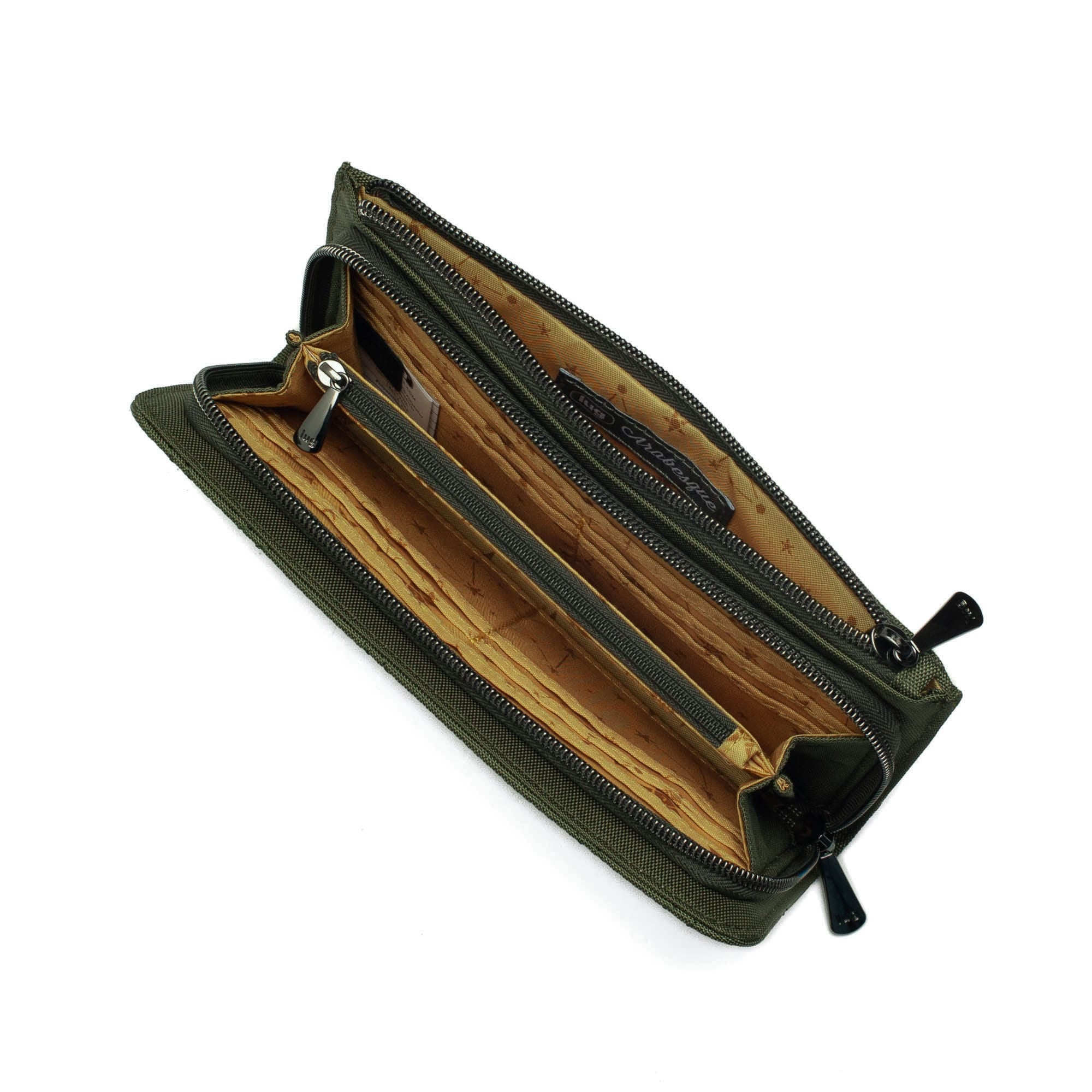 Arabesque Ultra X Zip RFID Wallet - OLIVE GREEN - Arabesque_UltraX_OliveGreen_04