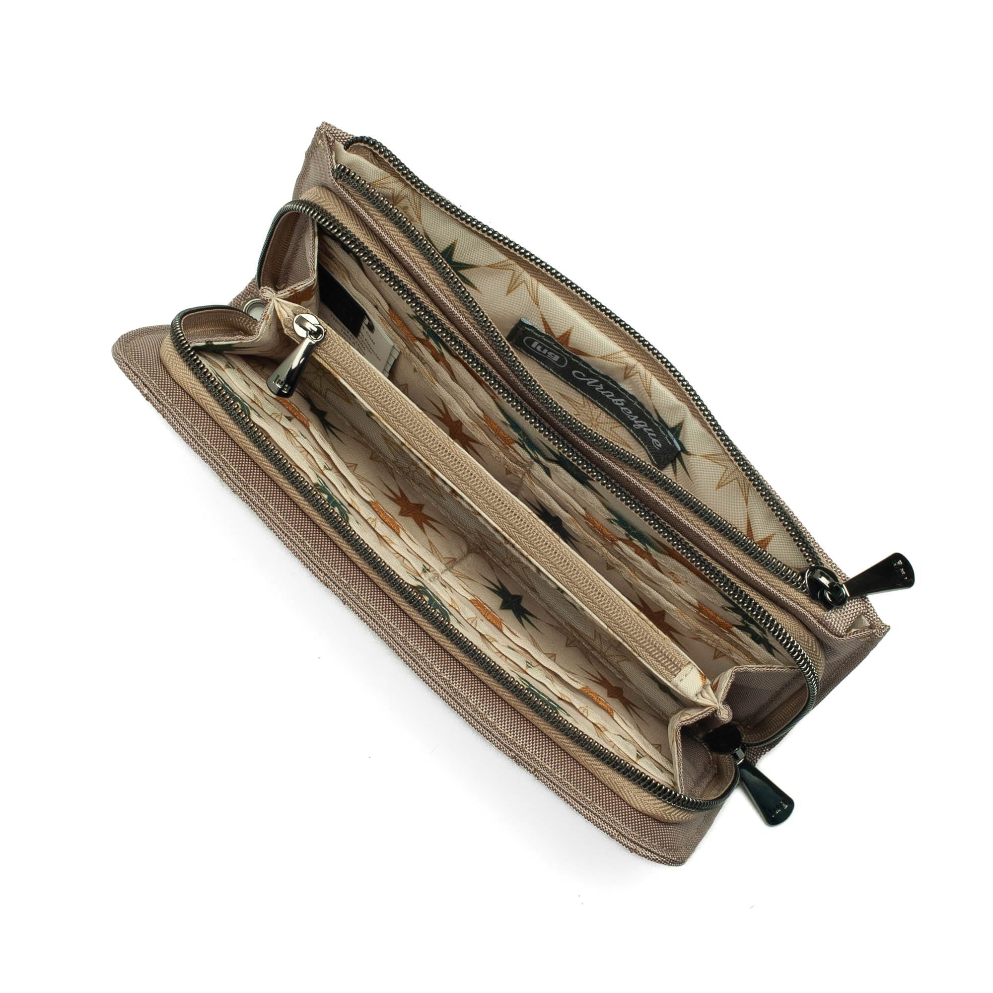 Arabesque Ultra X Zip RFID Wallet - SAND TAUPE - Arabesque_UltraX_SandTaupe_04