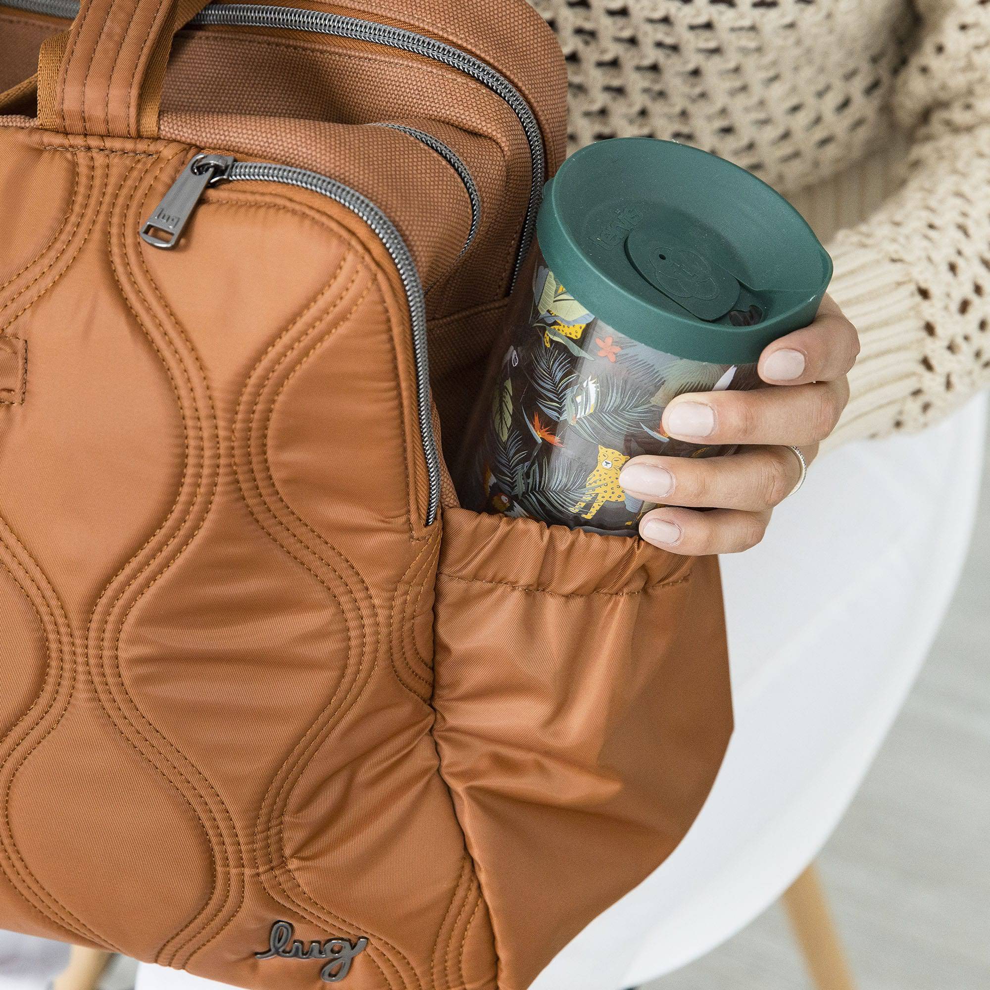 Lug Aviator Carry-All Tote Bag in sleek design with multiple compartments and sturdy handles, ideal for daily use.