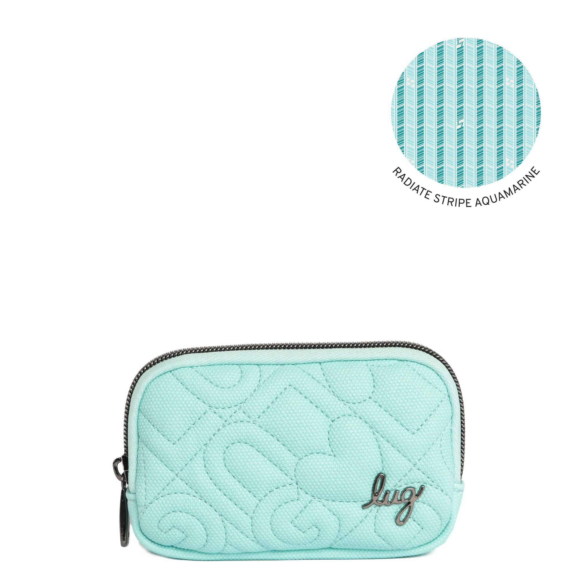 Barrel Love Matte Luxe VL Zip Wallet - AQUAMARINE BLUE - BARREL-ML-AQUAMARINE
