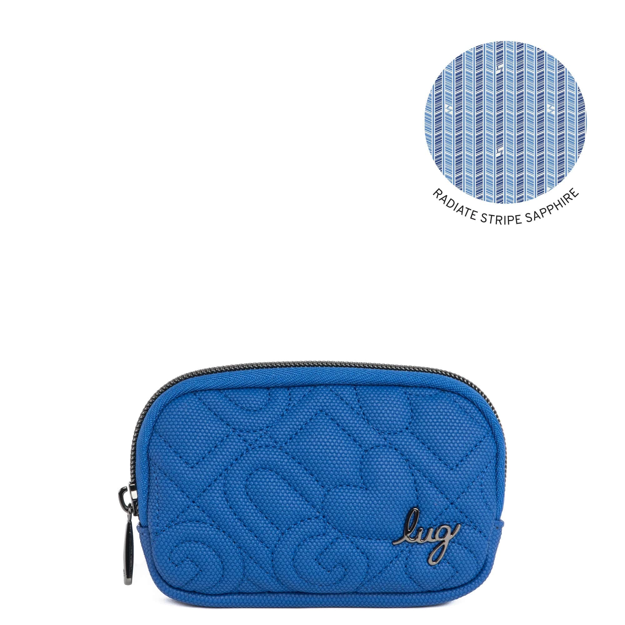 Barrel Love Matte Luxe VL Zip Wallet - SAPPHIRE BLUE - BARREL-ML-SAPPHIRE