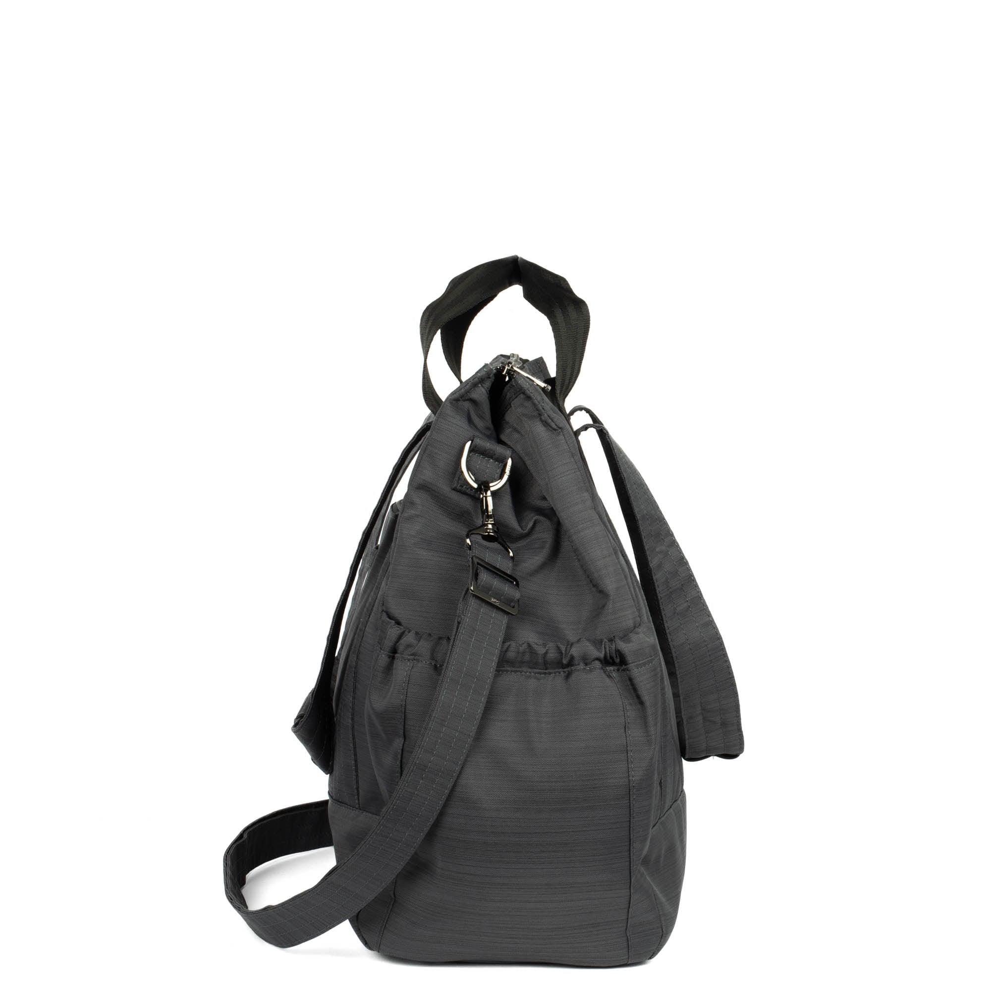 Yacht Carry-All Zip-Top Tote - BRUSHED GREY - BabyYacht_BrushedGrey_03