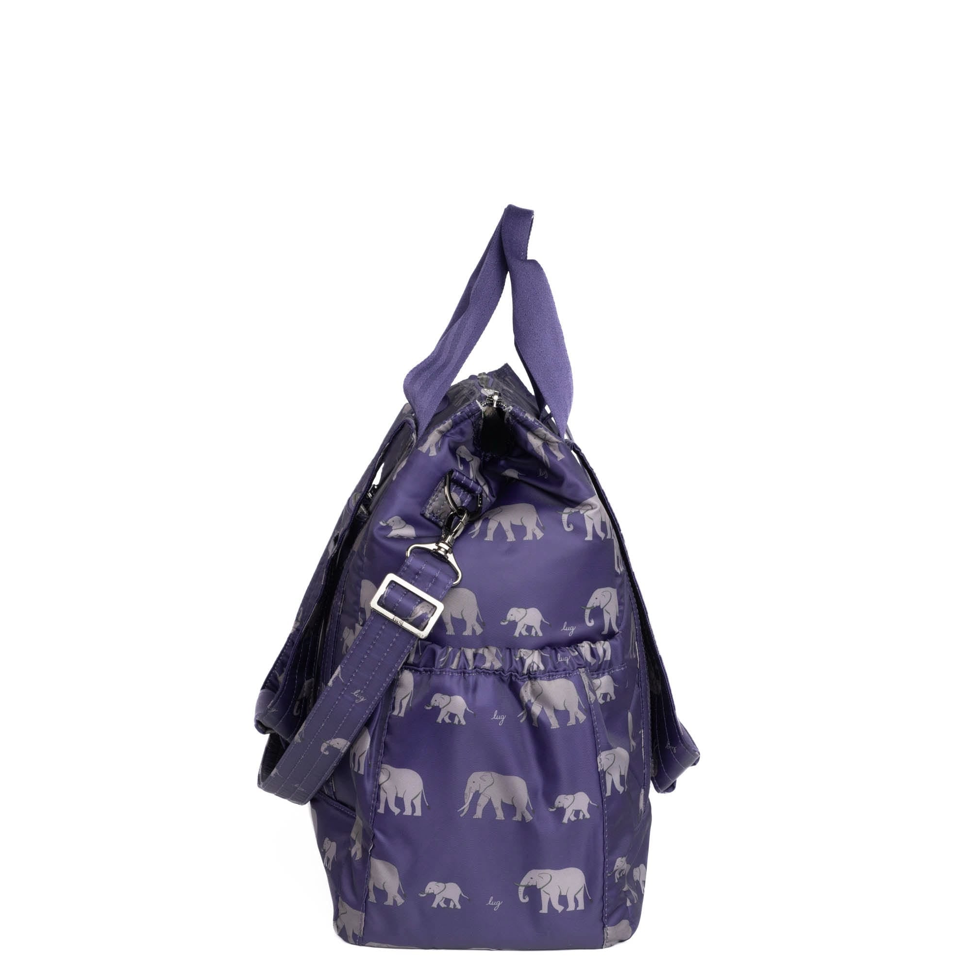 Yacht Carry-All Zip-Top Tote - ELEPHANT PURPLE - BabyYacht_ElephantPurple_03