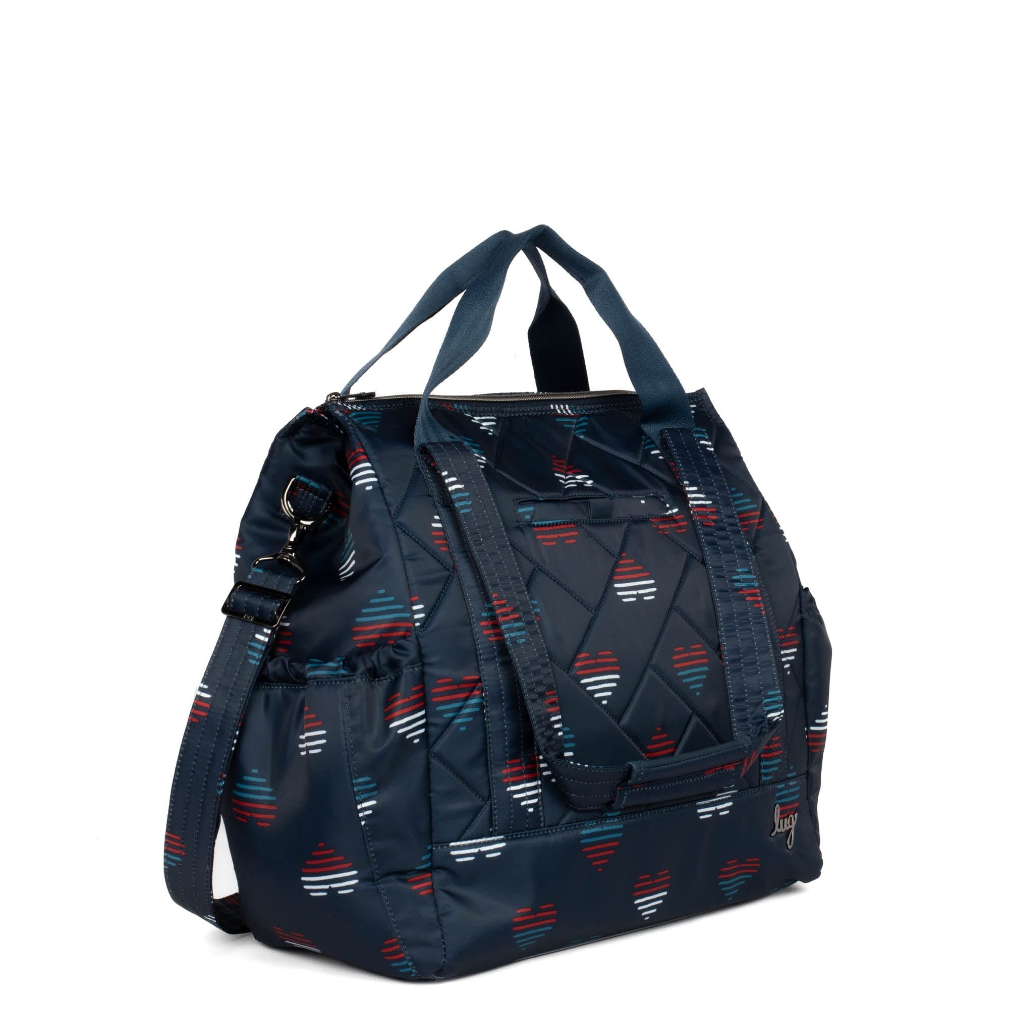 Yacht Carry-All Zip-Top Tote - HEARTS LIBERTY - BabyYacht_HeartsLiberty_02