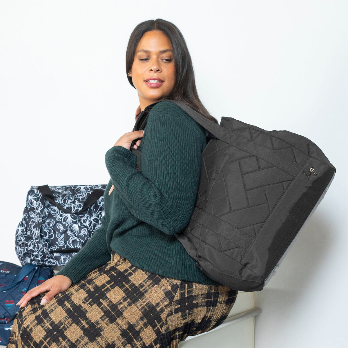 Yacht Carry-All Zip-Top Tote - BRUSHED GREY - BabyYacht_Hover