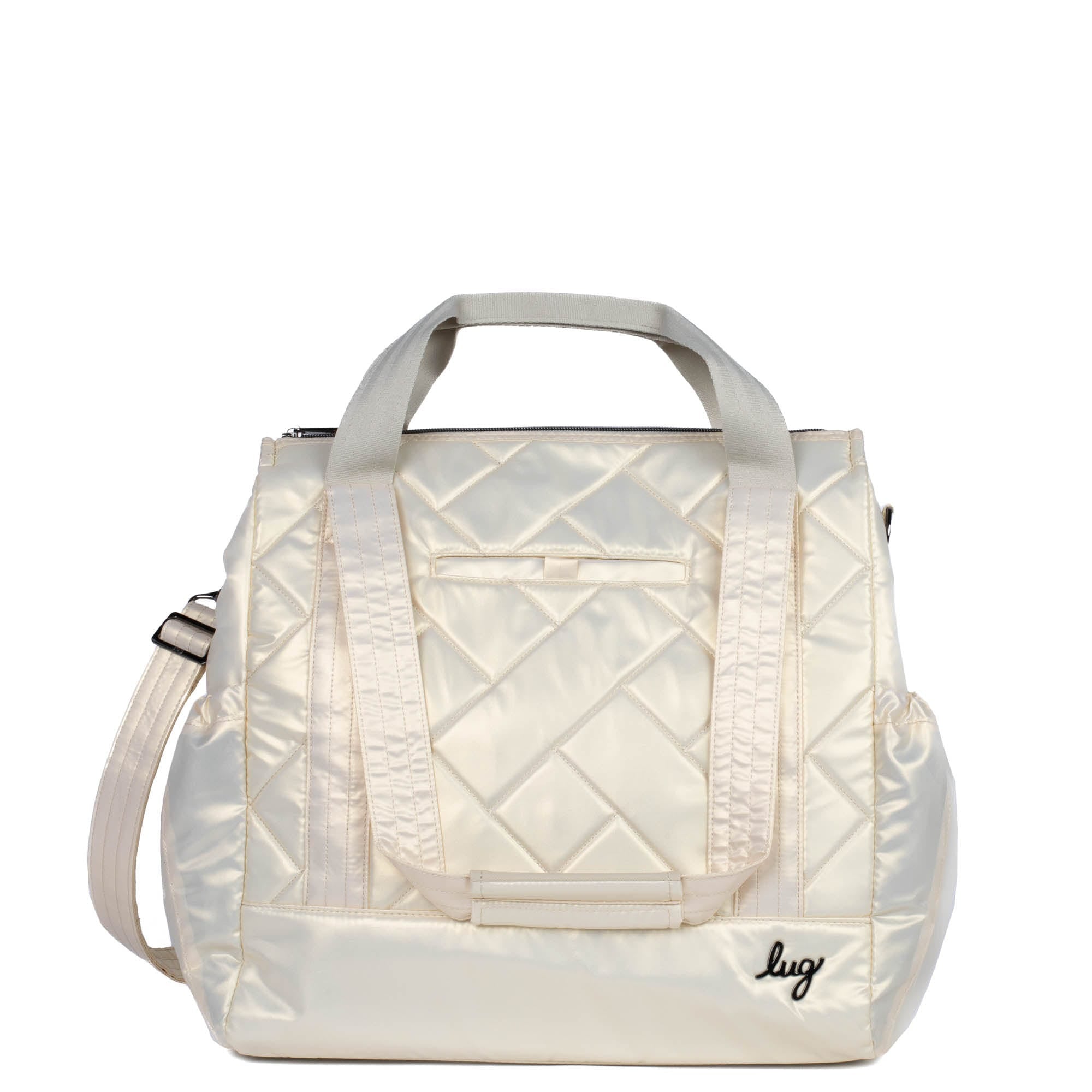 Yacht Carry-All Zip-Top Tote - METALLIC CHAMPAGNE - BabyYacht_MetallicChampagne_01