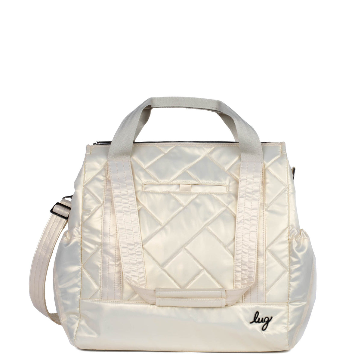 Yacht Carry-All Zip-Top Tote - METALLIC CHAMPAGNE - BabyYacht_MetallicChampagne_01