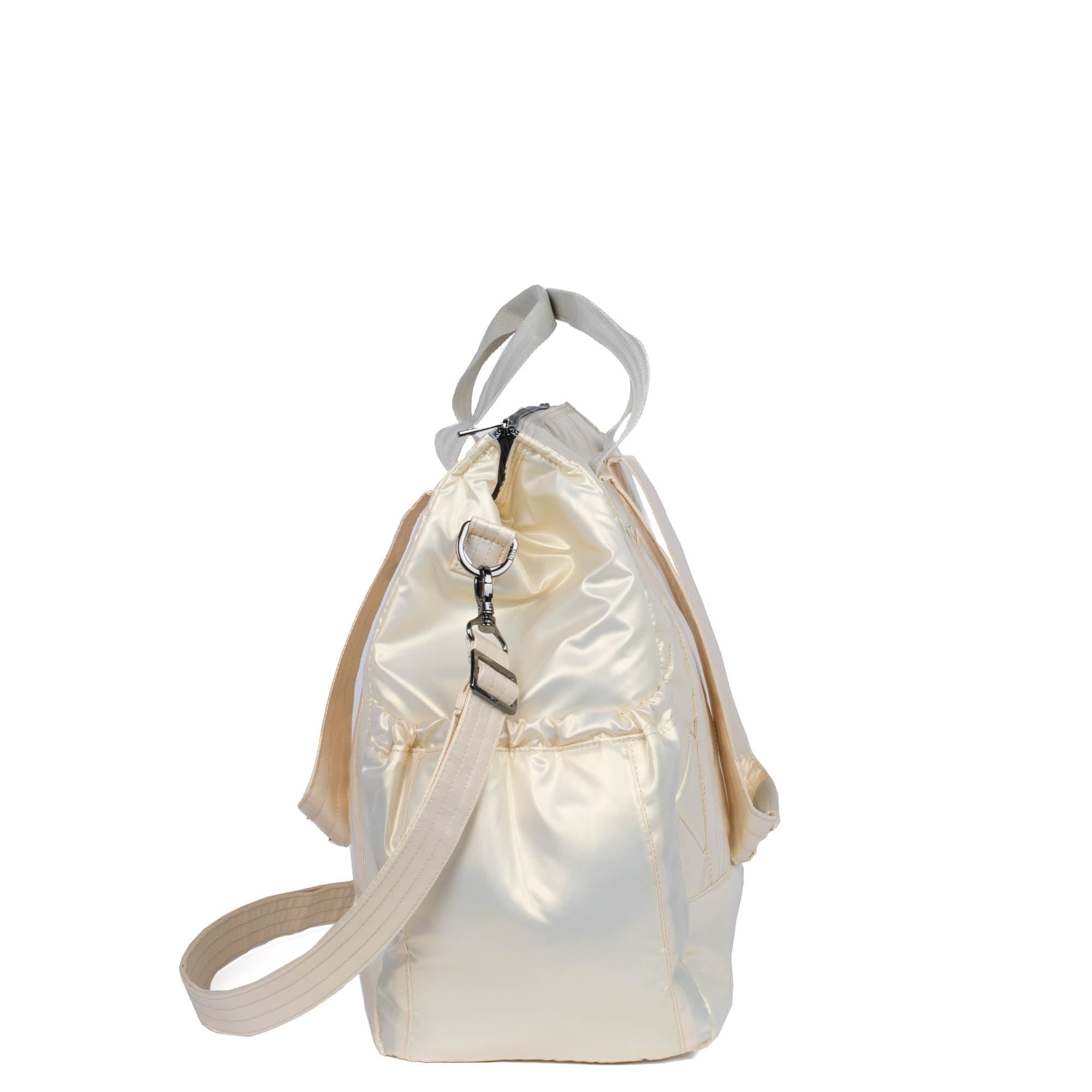 Yacht Carry-All Zip-Top Tote - METALLIC CHAMPAGNE - BabyYacht_MetallicChampagne_03