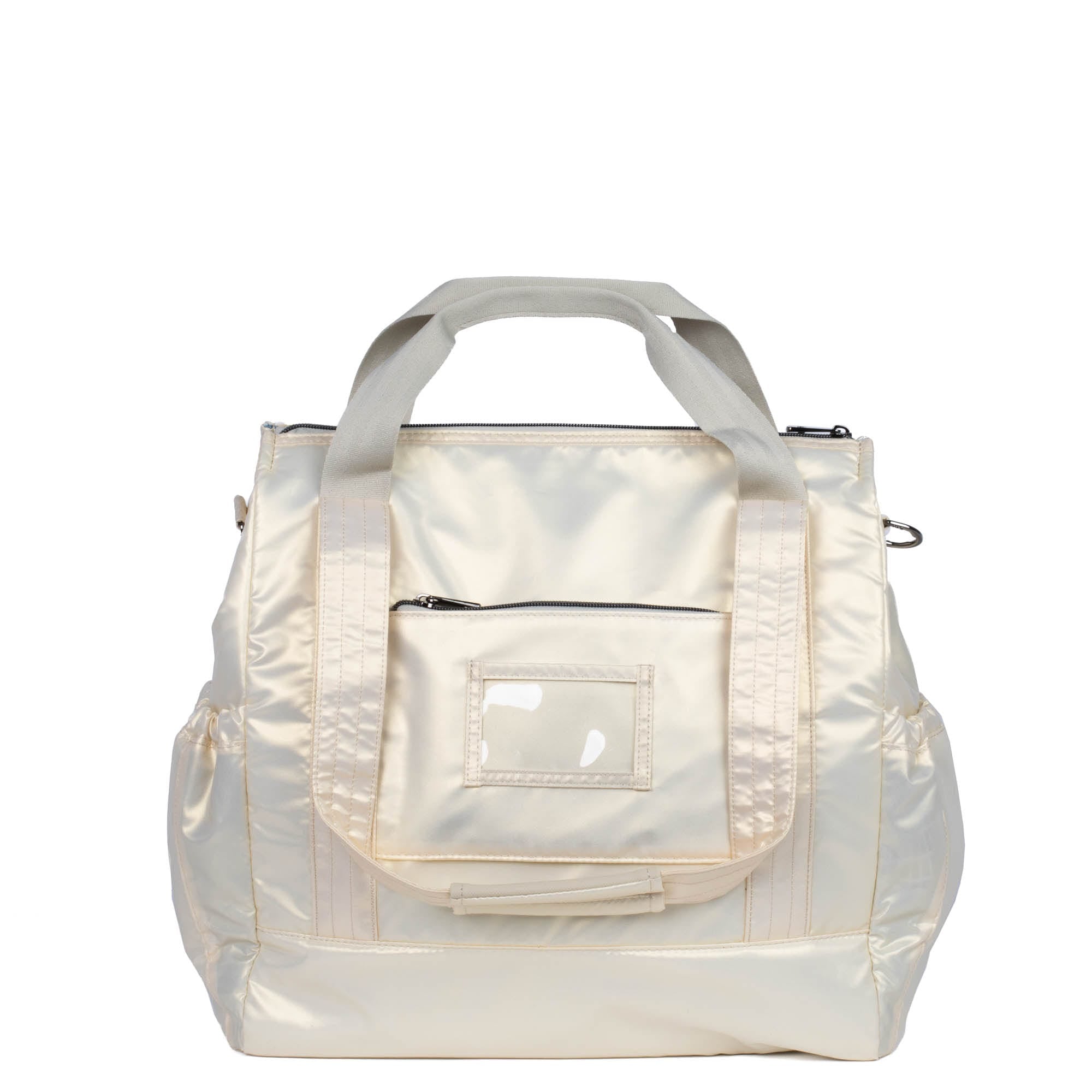 Yacht Carry-All Zip-Top Tote - METALLIC CHAMPAGNE - BabyYacht_MetallicChampagne_04