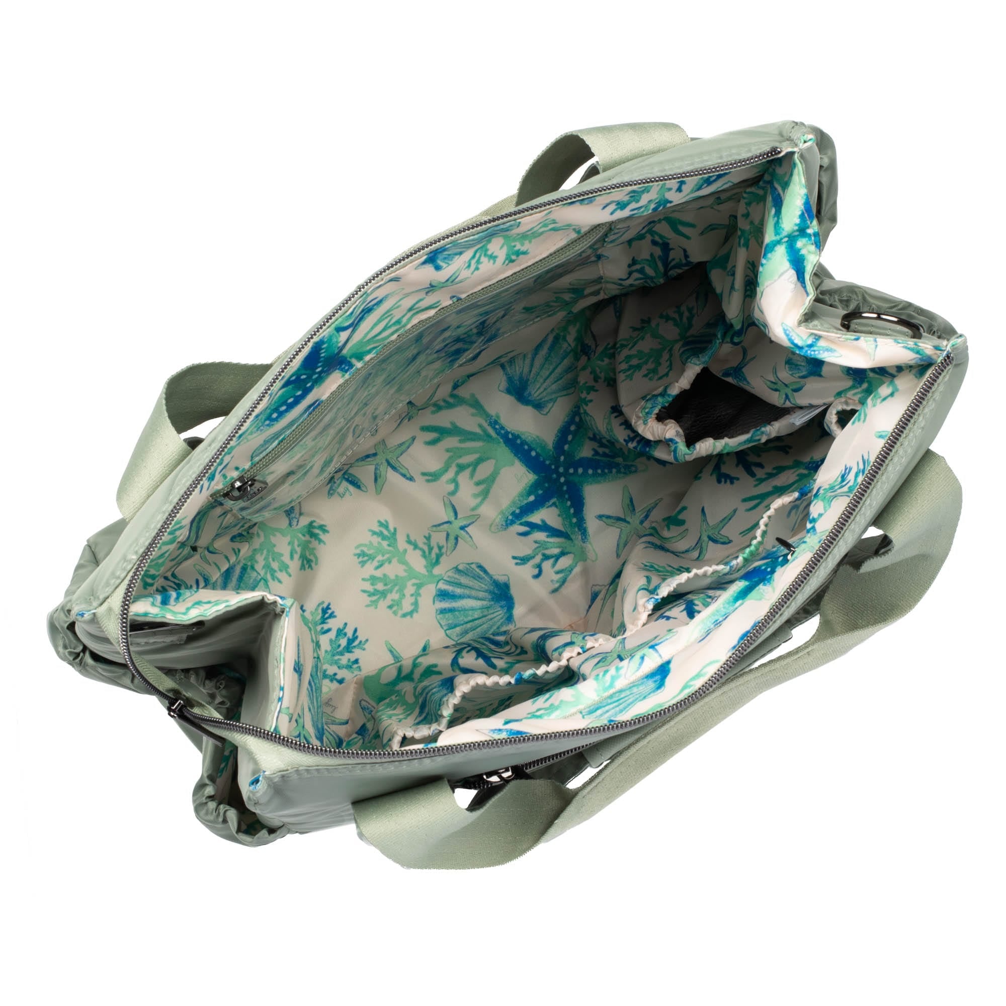 Yacht Carry-All Zip-Top Tote - SAGE GREEN - BabyYacht_SageGreen_05