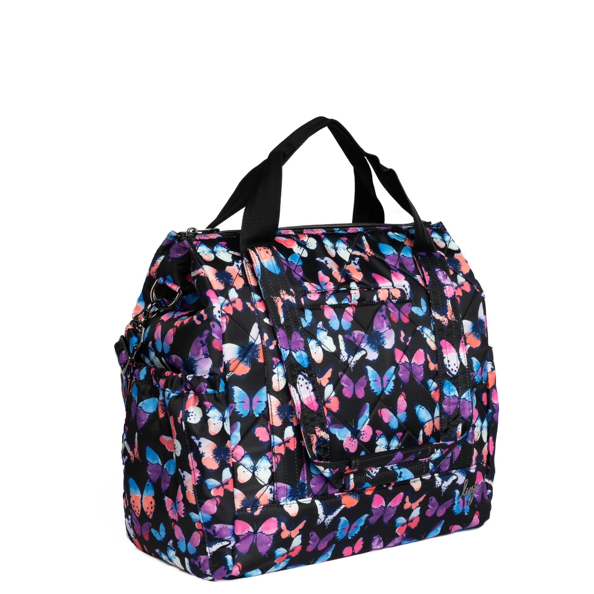 Yacht Carry-All Zip-Top Tote - WATERCOLOR BUTTERFLIES - BabyYacht_WatercolourButterflies_02