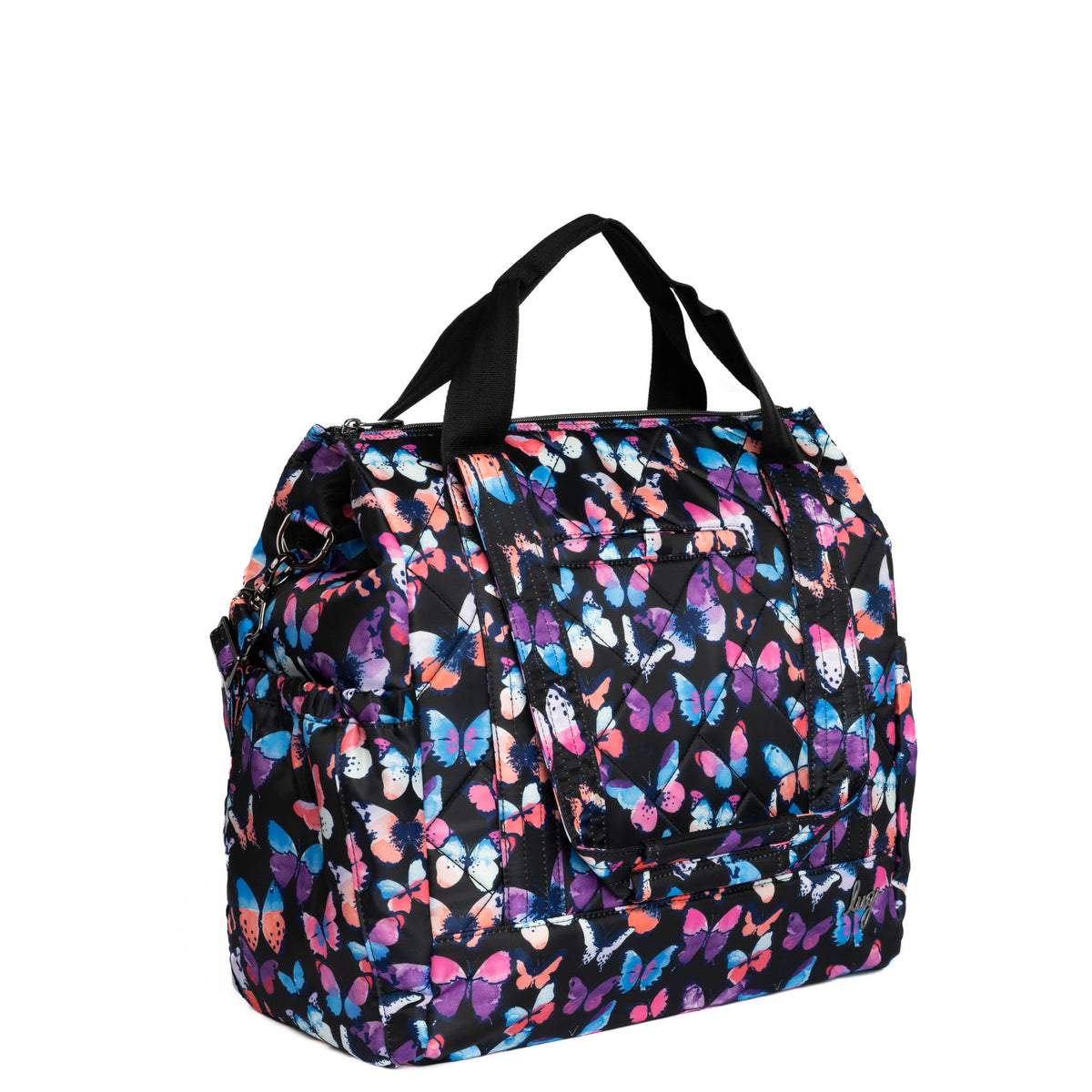 Yacht Carry-All Zip-Top Tote - WATERCOLOR BUTTERFLIES - BabyYacht_WatercolourButterflies_02