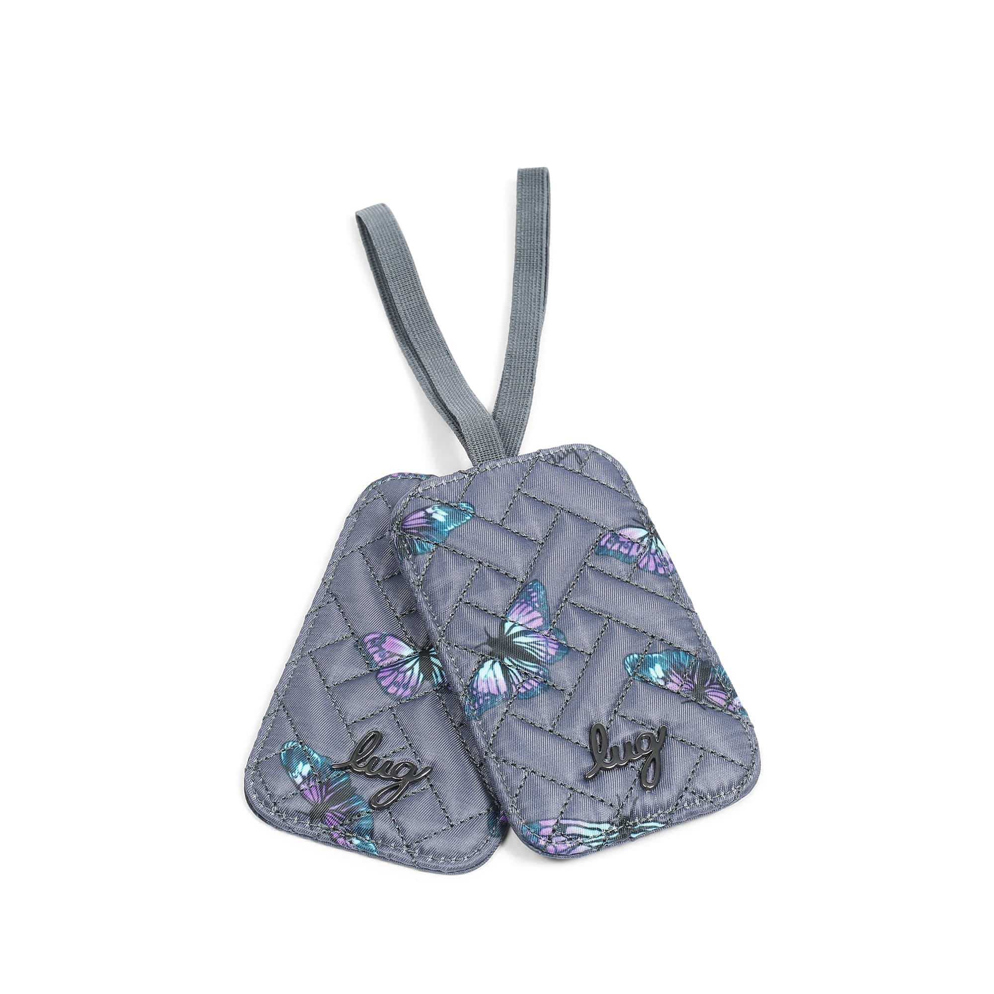 Baggage Claim Luggage Tag 2pc Set - BUTTERFLY GREY - BaggageClaim2pcTag_Butterfley_Grey_04