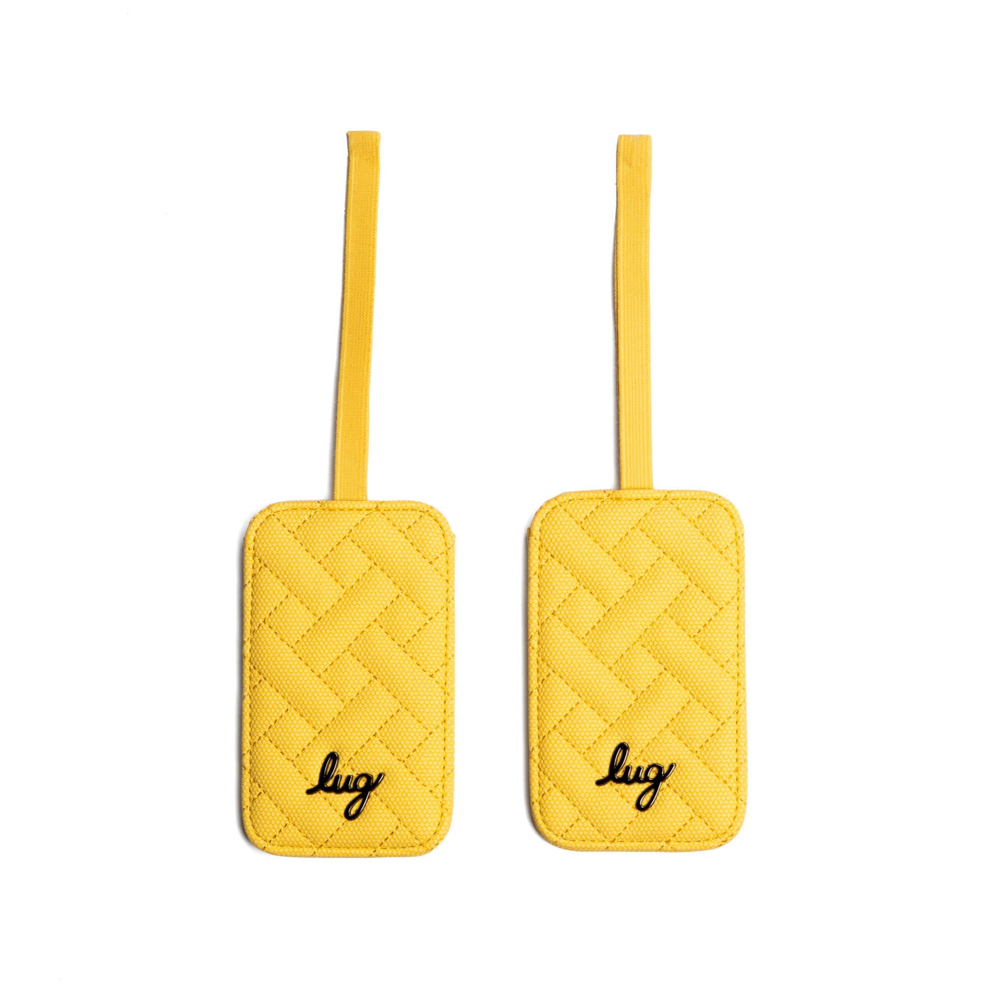 Baggage Claim Matte Luxe VL Luggage Tag 2pc Set - - BaggageClaimMatteLuxeLuggageTag_Banana_01