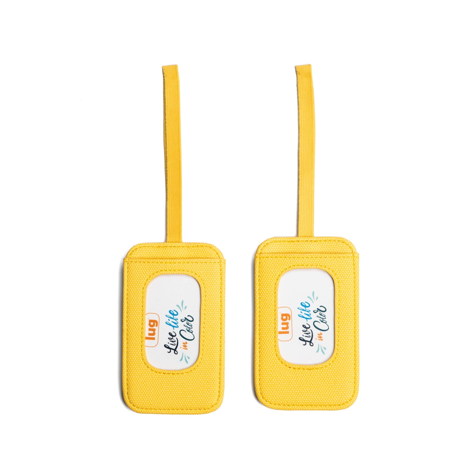 Baggage Claim Matte Luxe VL Luggage Tag 2pc Set - BANANA - BaggageClaimMatteLuxeLuggageTag_Banana_02