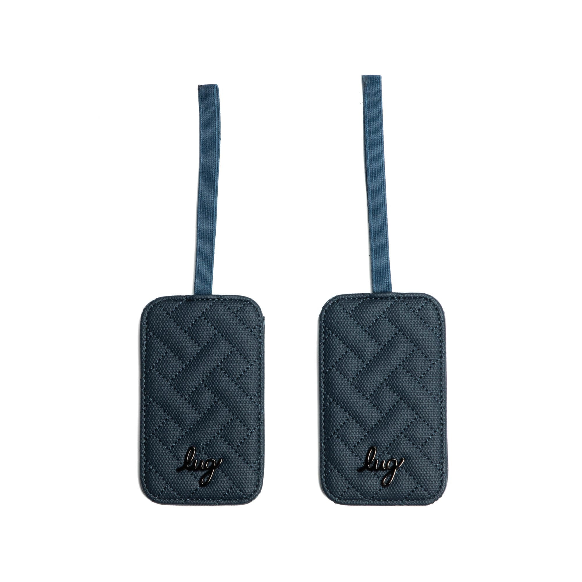 Baggage Claim Matte Luxe VL Luggage Tag 2pc Set - INDIGO - BaggageClaimMatteLuxeLuggageTag_Indigo_01