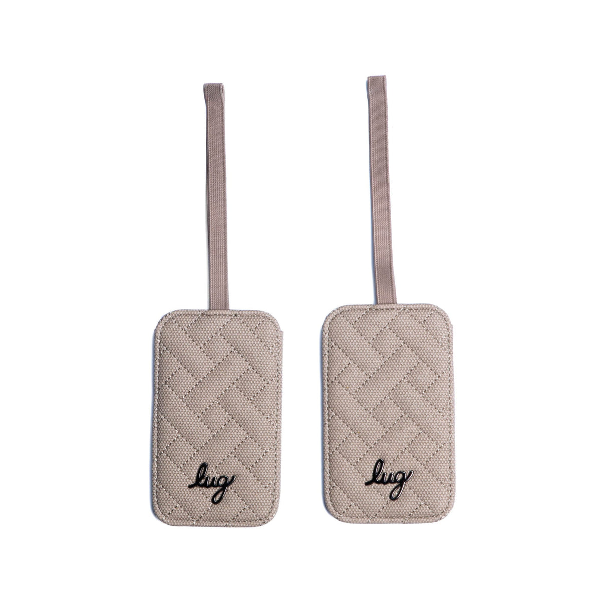 Baggage Claim Matte Luxe VL Luggage Tag 2pc Set - SAND - BaggageClaimMatteLuxeLuggageTag_Sand_01