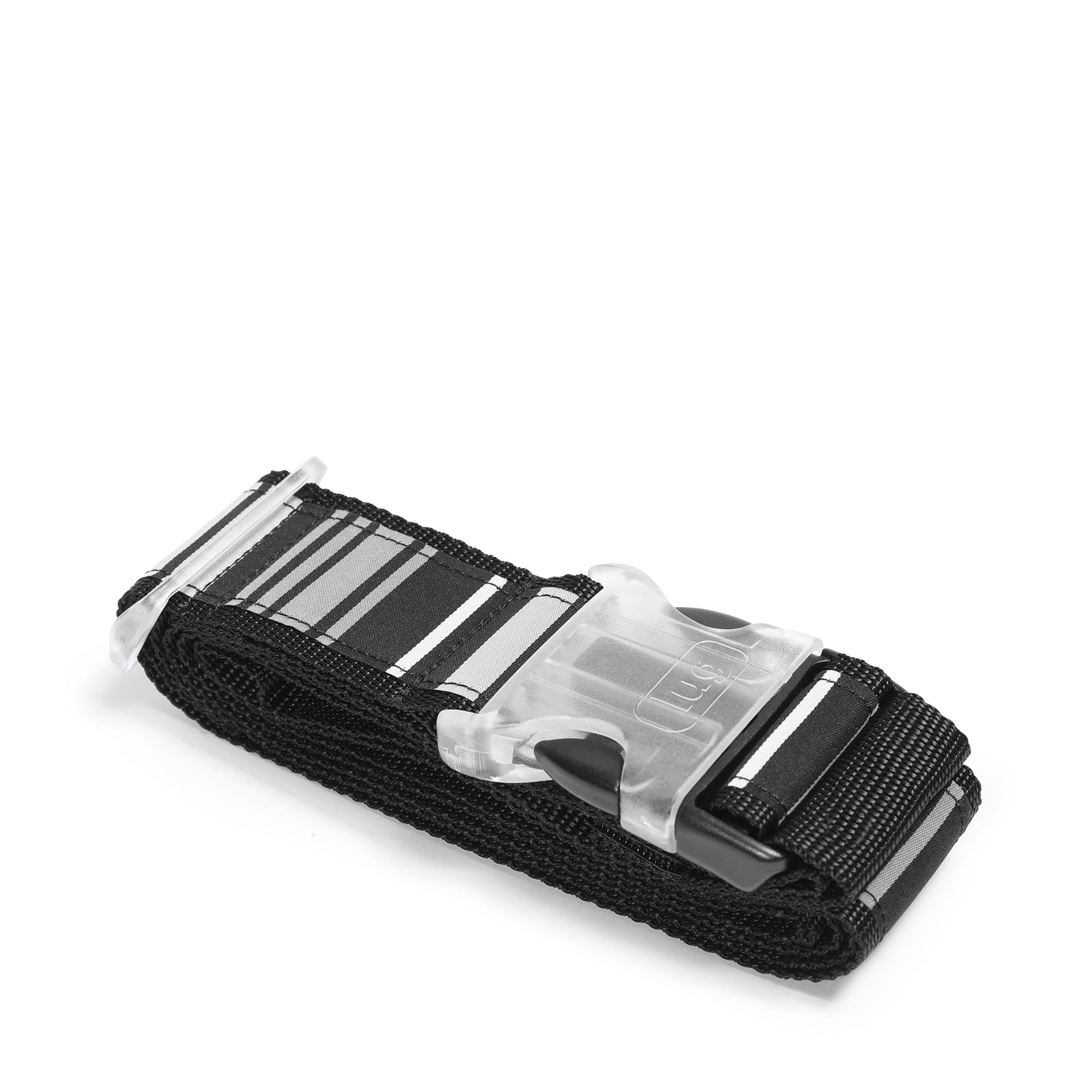 Baggage Claim Strap - LOVE STRIPE BLACK - Baggage_strap_LoveStripeBlack_01