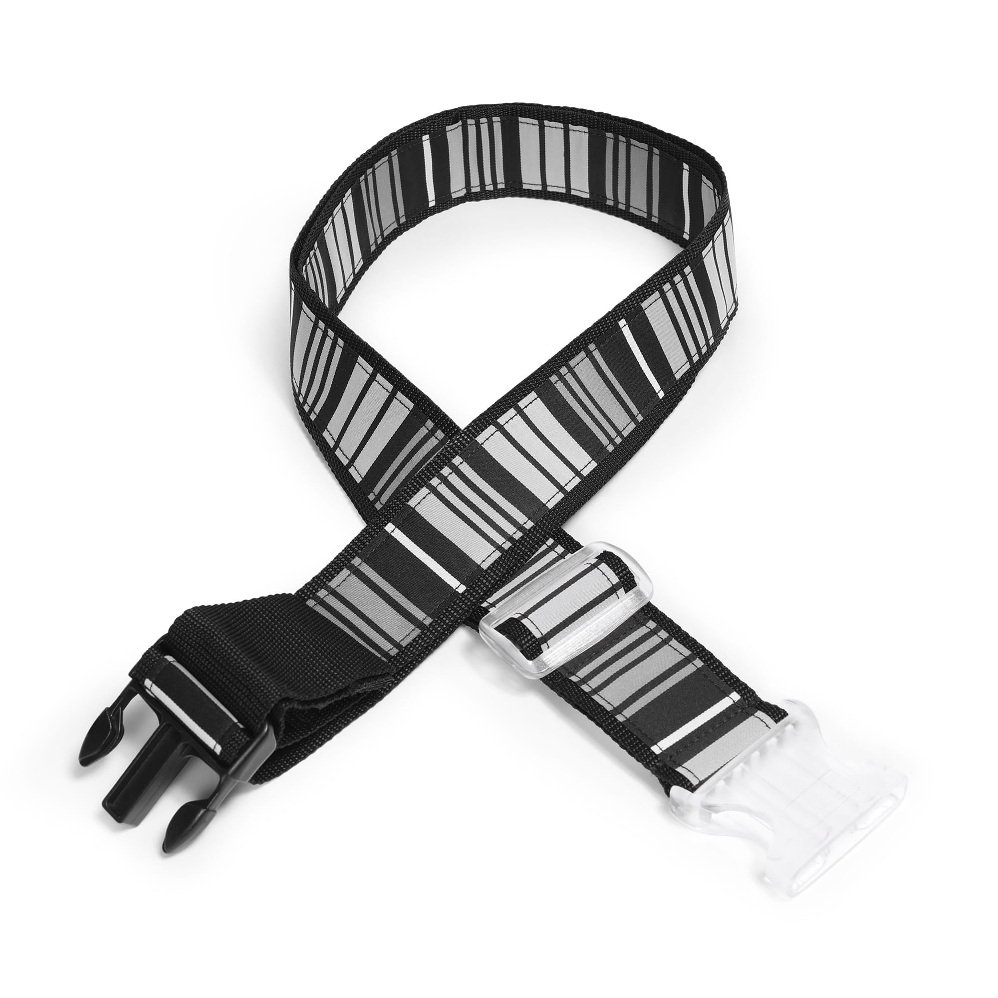 Baggage Claim Strap - LOVE STRIPE BLACK - Baggage_strap_LoveStripeBlack_02