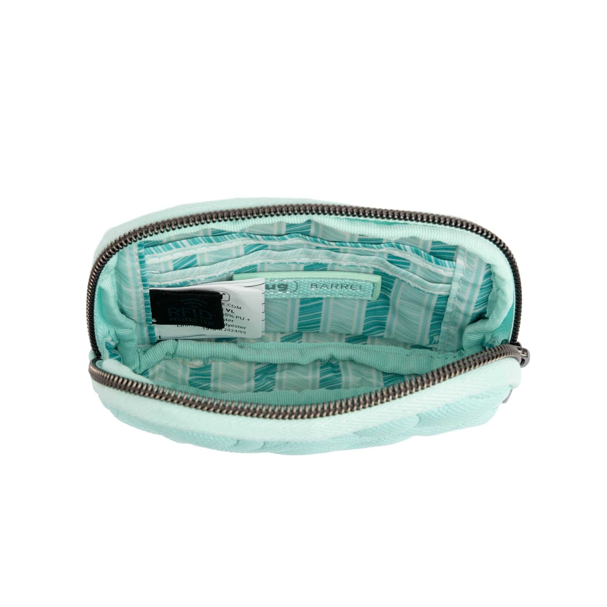 Barrel Love Matte Luxe VL Zip Wallet - AQUAMARINE BLUE - Barrel_MatteLuxe_AquamarineBlue_05