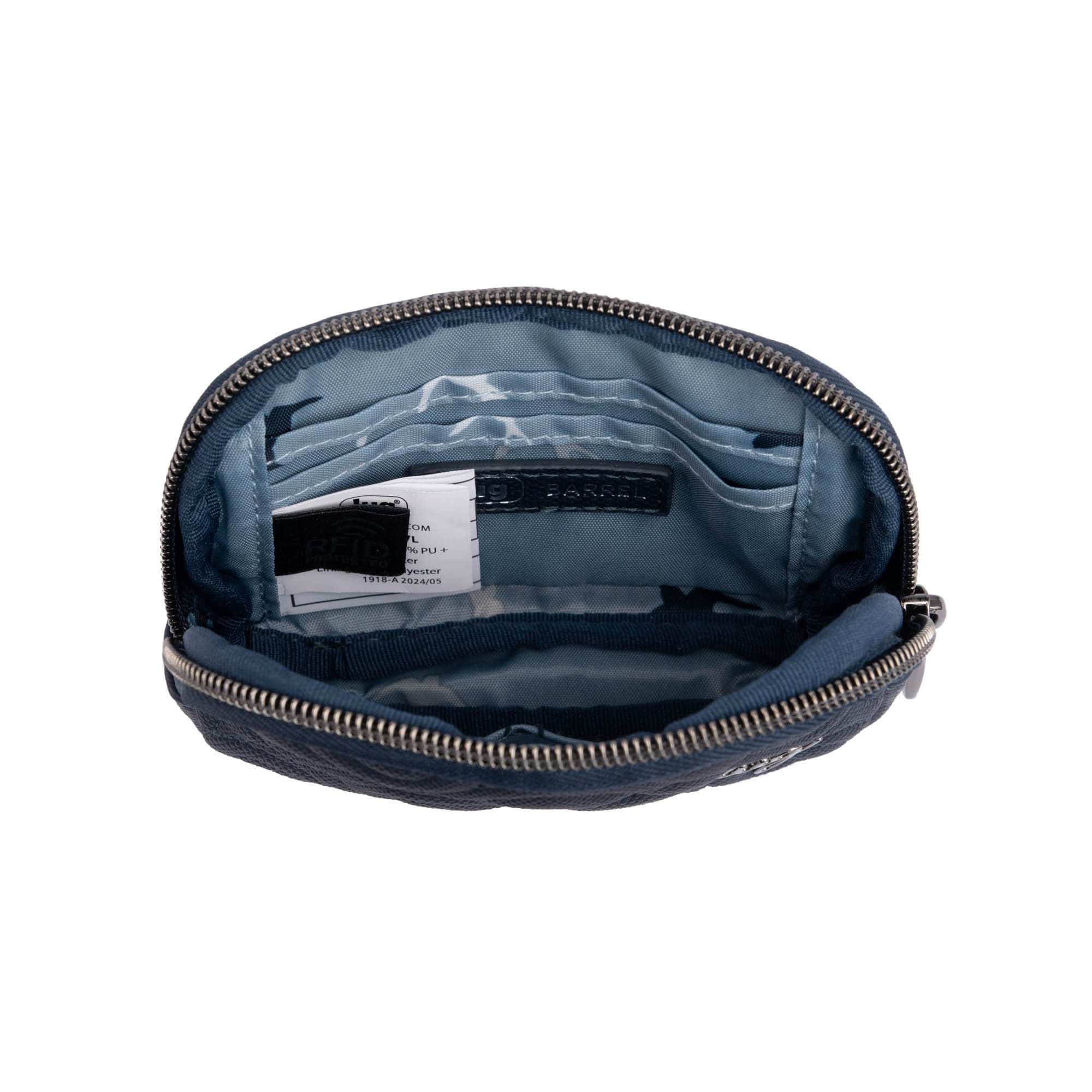 Barrel Love Matte Luxe VL Zip Wallet - METALLIC SILVER - Barrel_MatteLuxe_Indigo_05