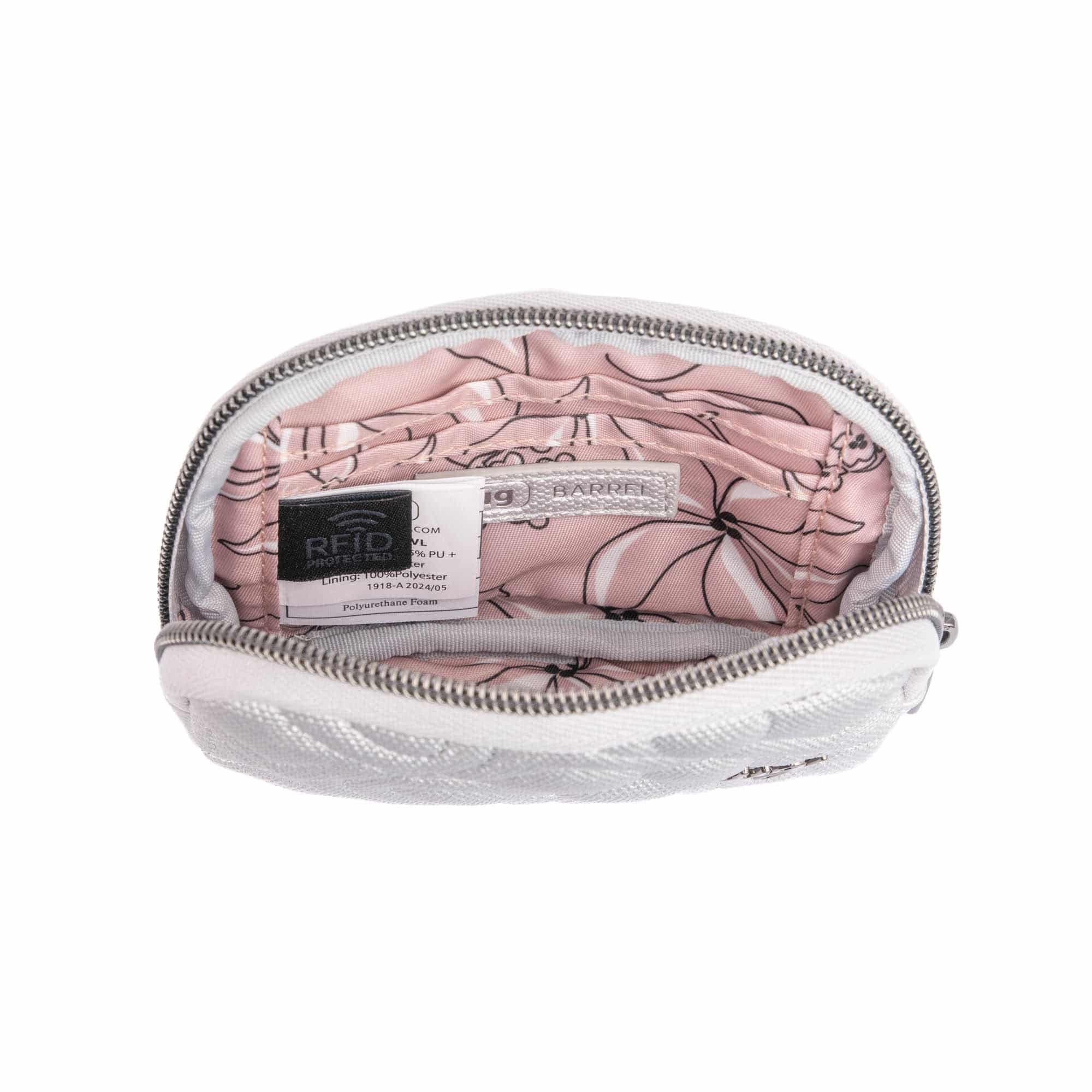 Barrel Love Matte Luxe VL Zip Wallet - METALLIC SILVER - Barrel_MatteLuxe_MetallicSilver_05