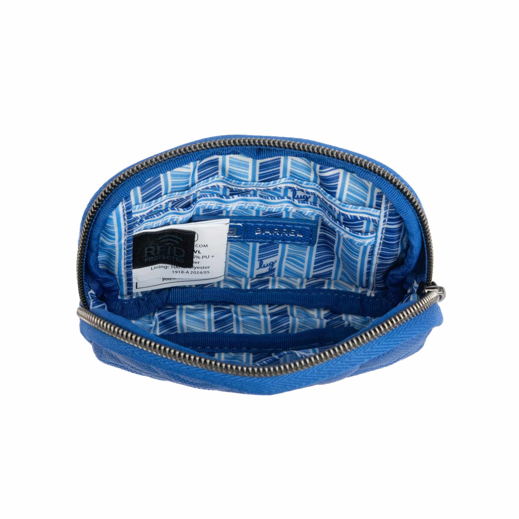 Barrel Love Matte Luxe VL Zip Wallet - WINE - Barrel_MatteLuxe_SapphireBlue_05