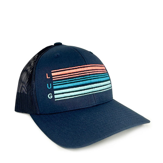 Lug Trucker Hat - LUG THE GOOD VIBES-NAVY - BaseballHat_Lug_Navy_01