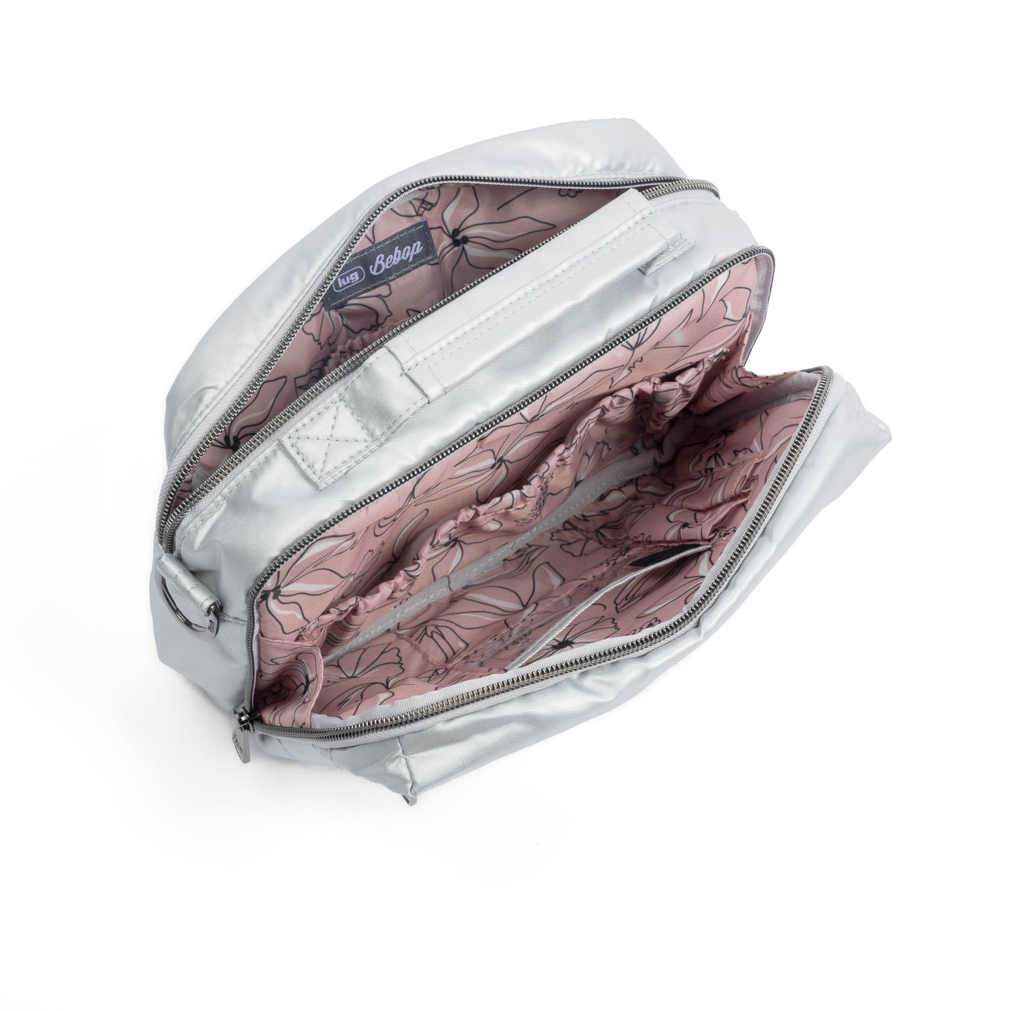 Bebop Crossbody Bag - METALLIC SILVER - Bebop_MetallicSilver_05