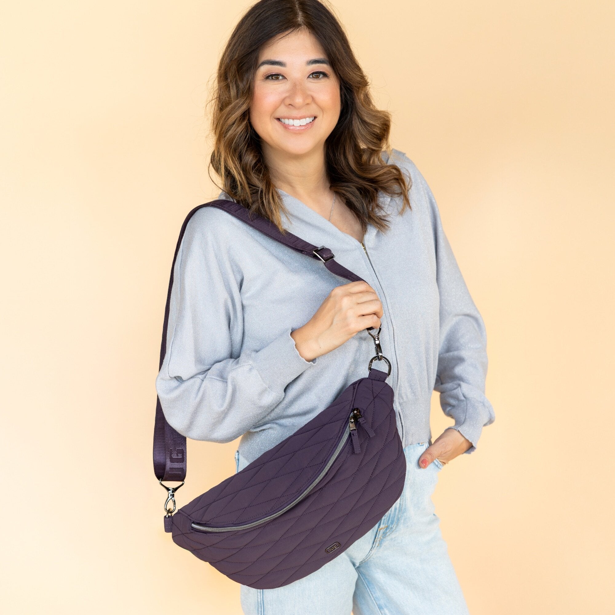 Lug Bemo CloudGo sling bag in hover color, crossbody style with adjustable strap and multiple compartments for everyday use.