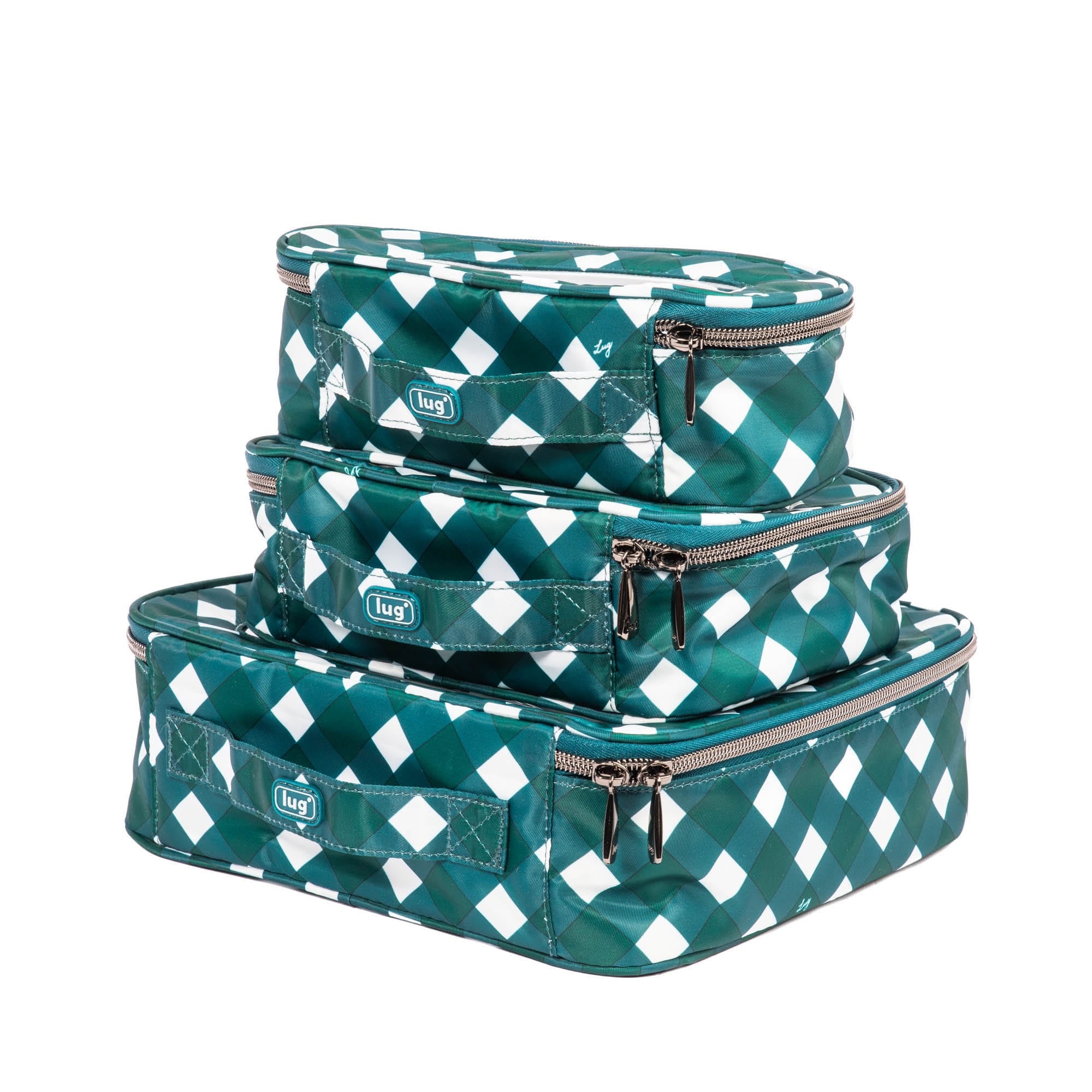 Bento Box 3pc Storage Container Set - GINGHAM EVERGREEN - BentoBox3pcs_GinghamEvergreen_06_1