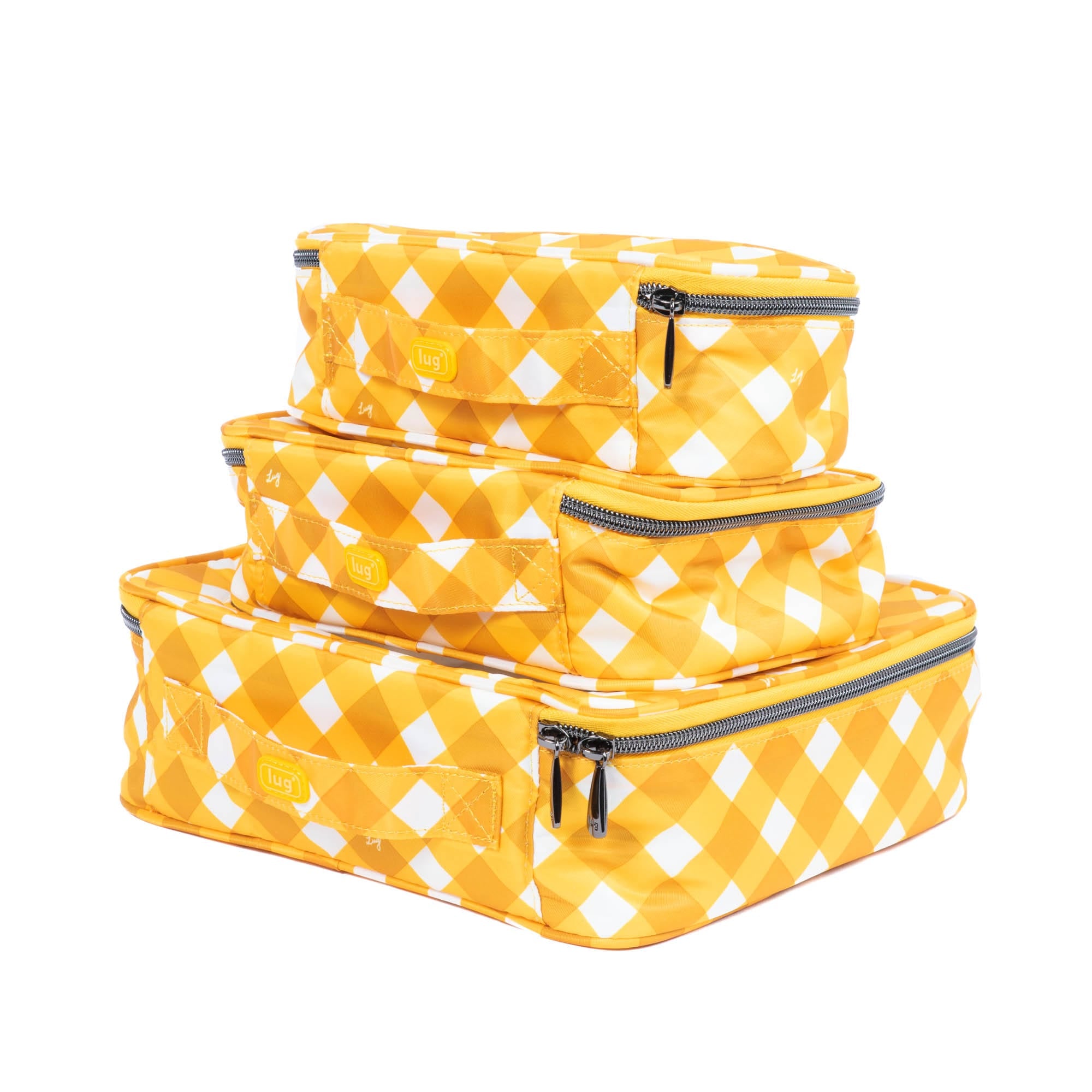 Bento Box 3pc Storage Container Set - GINGHAM MUSTARD - BentoBox3pcs_GinghamMustard_06_1