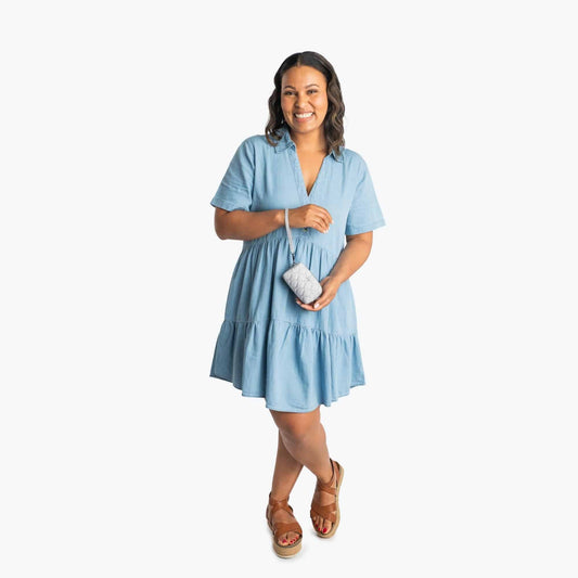 Blimp Zip Around Wristlet Pouch - - Blimp_BagProportions_01