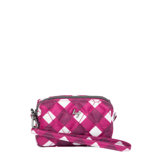 Blimp Zip Around Wristlet Pouch - - Blimp_GinghamBerry_01_16e4bd64-81e1-41cb-bc55-baaa4c3e053f