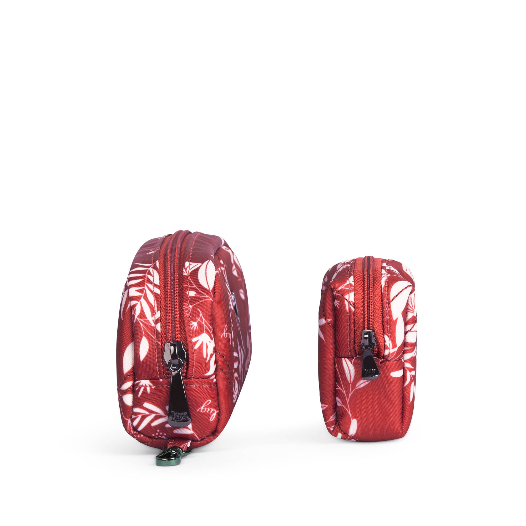 Bobsled XL Eyeglass Case & Choo Choo Mini Pill Box Set - PLAYFUL PLAID - BobsledXLChooChooMiniDuo_FlourishRed_03