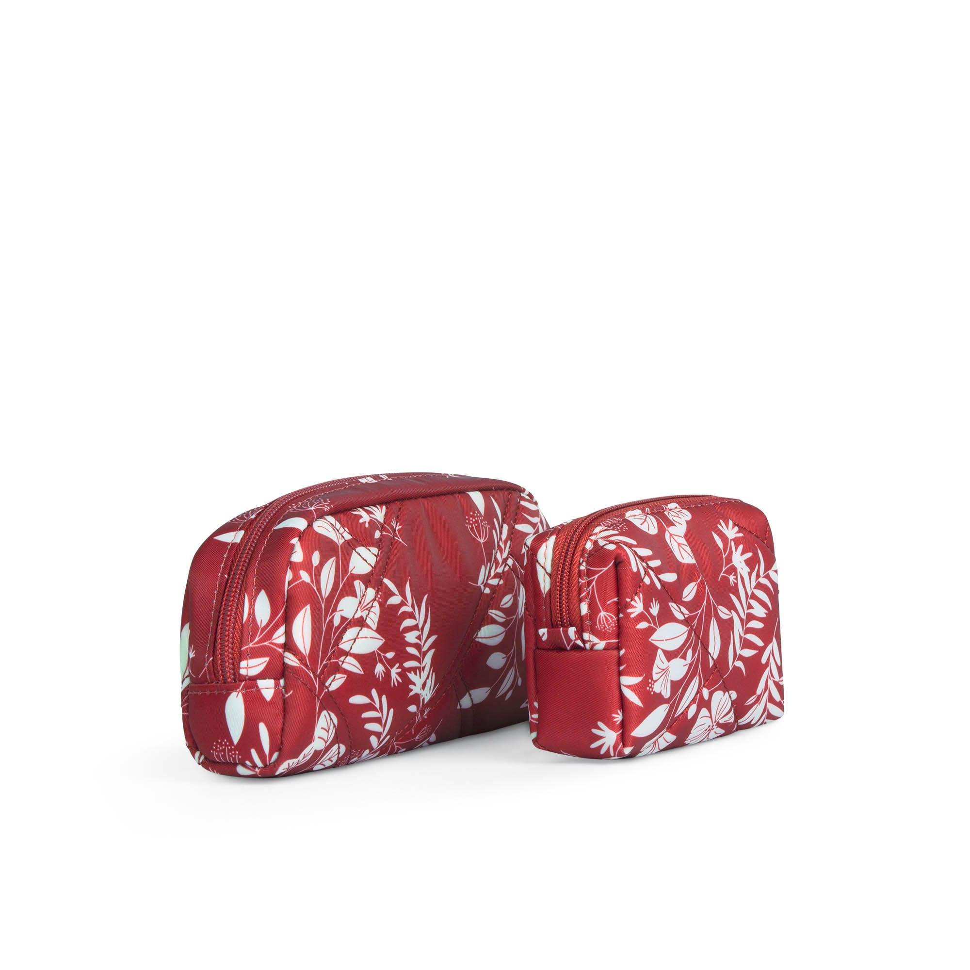 Bobsled XL Eyeglass Case & Choo Choo Mini Pill Box Set - PLAYFUL PLAID - BobsledXLChooChooMiniDuo_FlourishRed_04