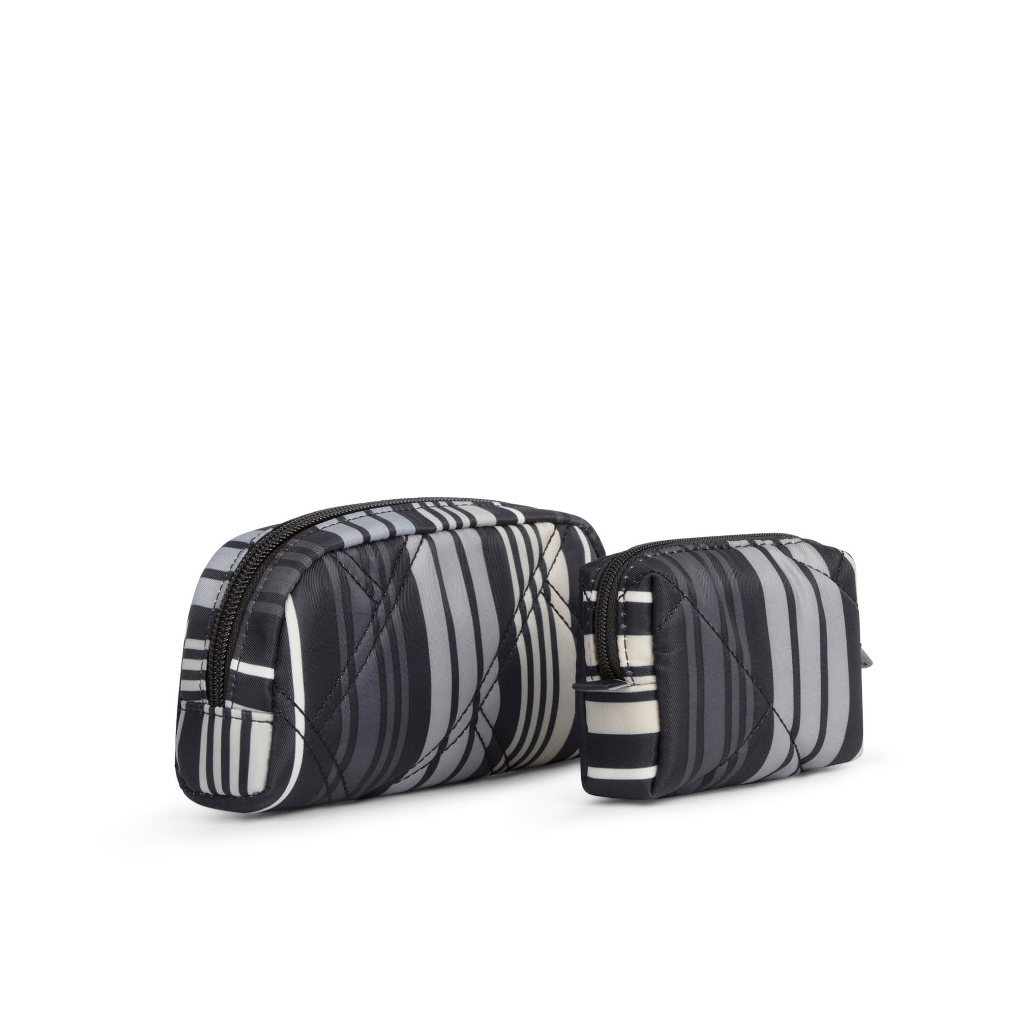 Bobsled XL Eyeglass Case & Choo Choo Mini Pill Box Set - KELLY GREEN - BobsledXLChooChooMiniDuo_LoveStripeBlack_04