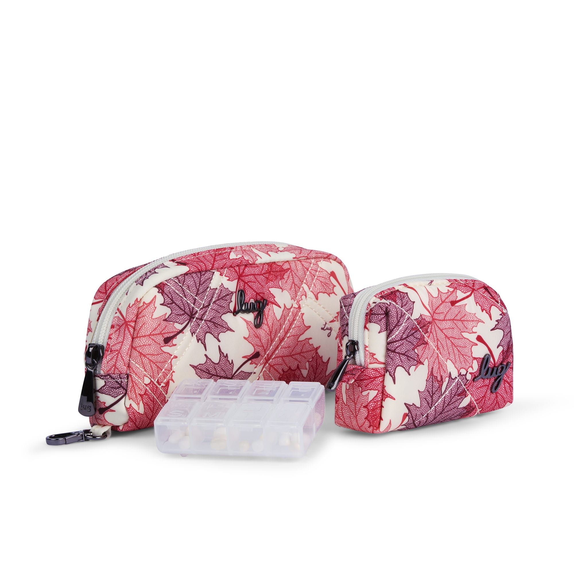 Bobsled XL Eyeglass Case & Choo Choo Mini Pill Box Set - MAPLES CREAM - BobsledXLChooChooMiniDuo_MaplesCream_02