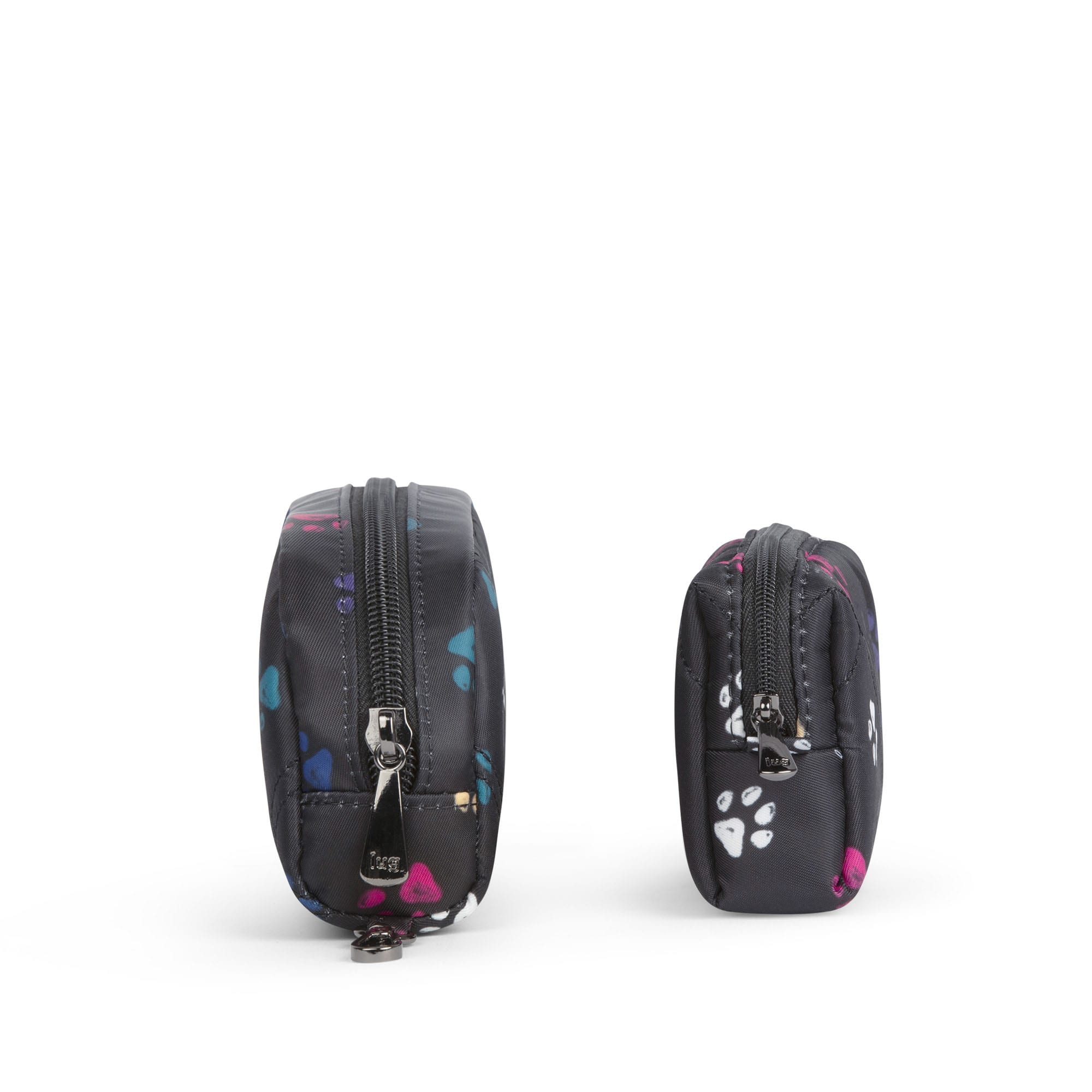 Bobsled XL Eyeglass Case & Choo Choo Mini Pill Box Set - PAWS BLACK - BobsledXLChooChooMiniDuo_PawsBlack_03