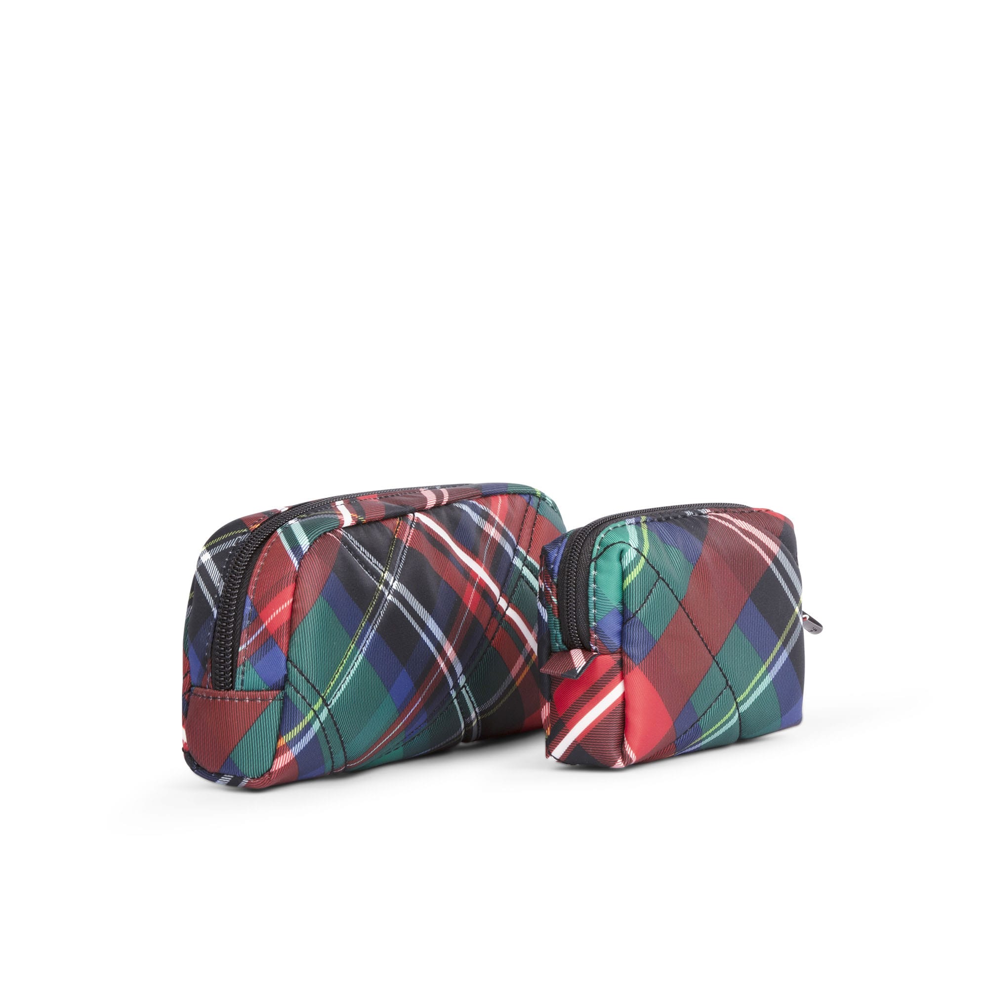 Bobsled XL Eyeglass Case & Choo Choo Mini Pill Box Set - PAWS BLACK - BobsledXLChooChooMiniDuo_TartanPlaid_04