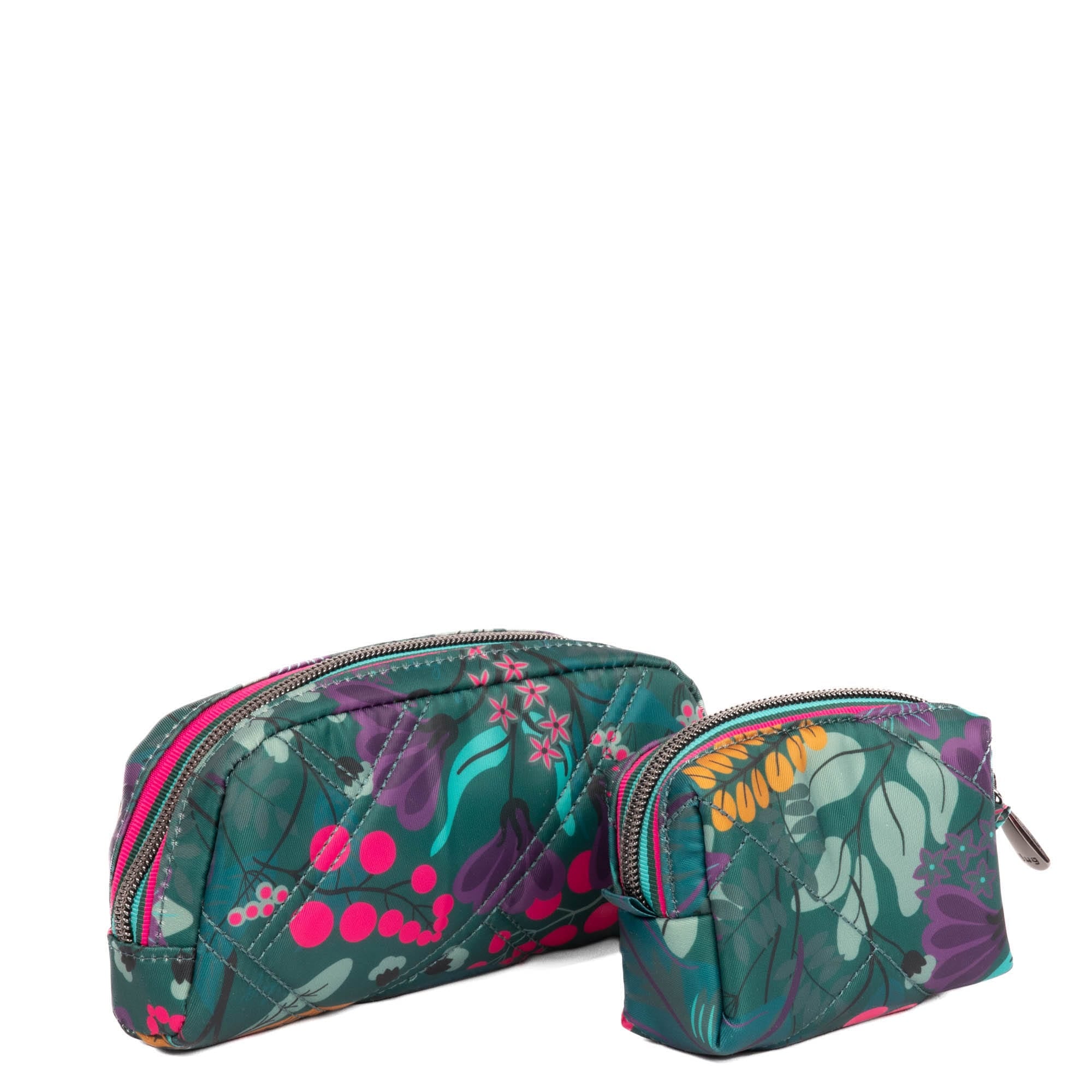 Bobsled XL Eyeglass Case & Choo Choo Mini Pill Box Set - BLUE MOON - BobsledXL_ChooChooMini_EvermoreFloraGreen_04