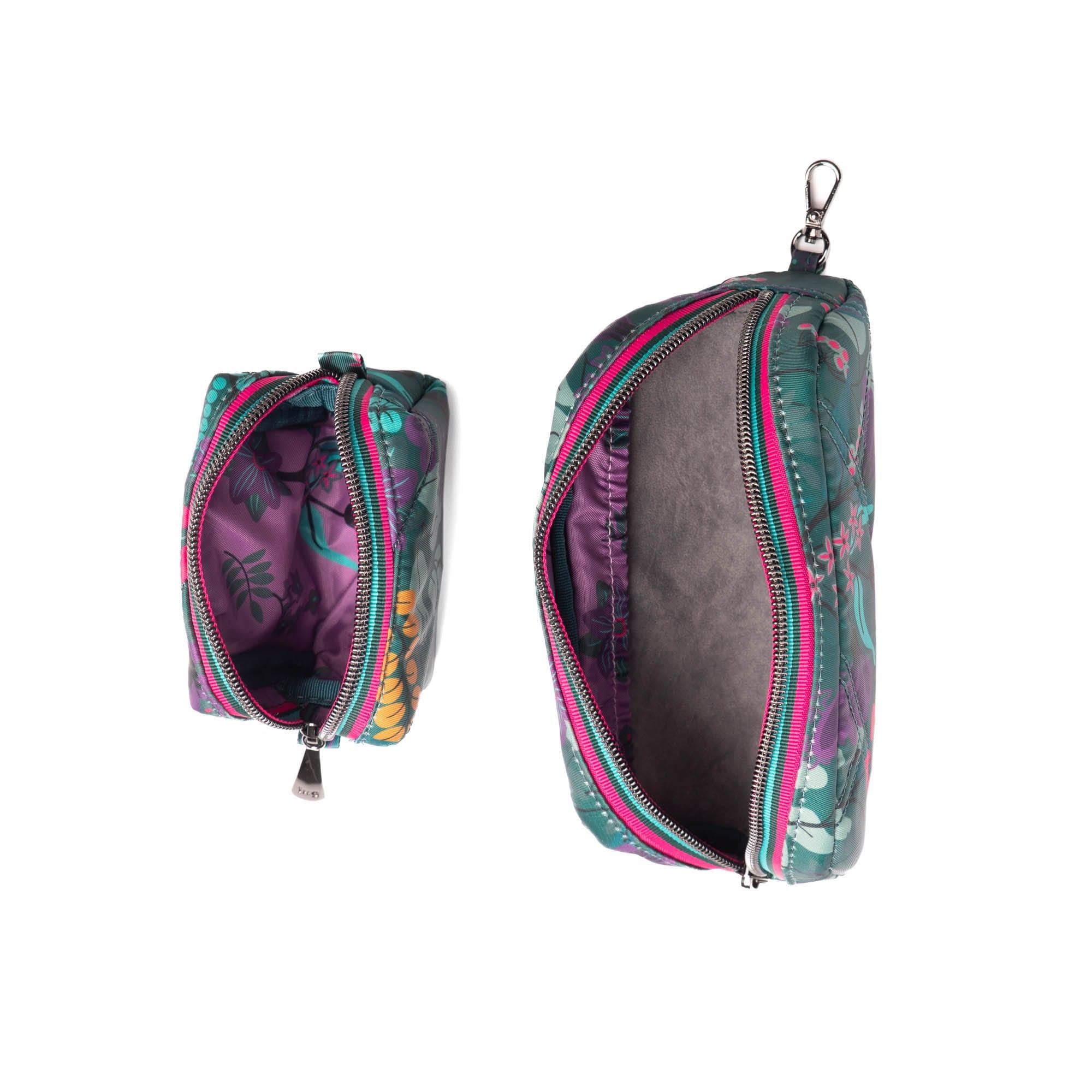 Bobsled XL Eyeglass Case & Choo Choo Mini Pill Box Set - BLUE MOON - BobsledXL_ChooChooMini_EvermoreFloraGreen_05