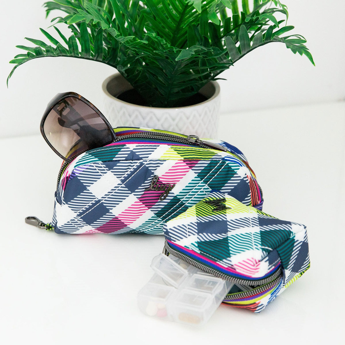 Bobsled XL Eyeglass Case &amp; Choo Choo Mini Pill Box Set