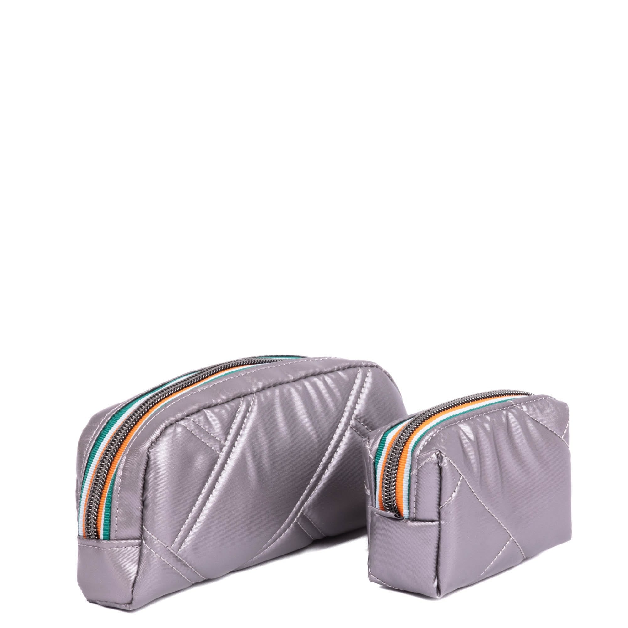 Bobsled XL Eyeglass Case & Choo Choo Mini Pill Box Set - BLUE MOON - BobsledXL_ChooChooMini_MetallicPearl_04