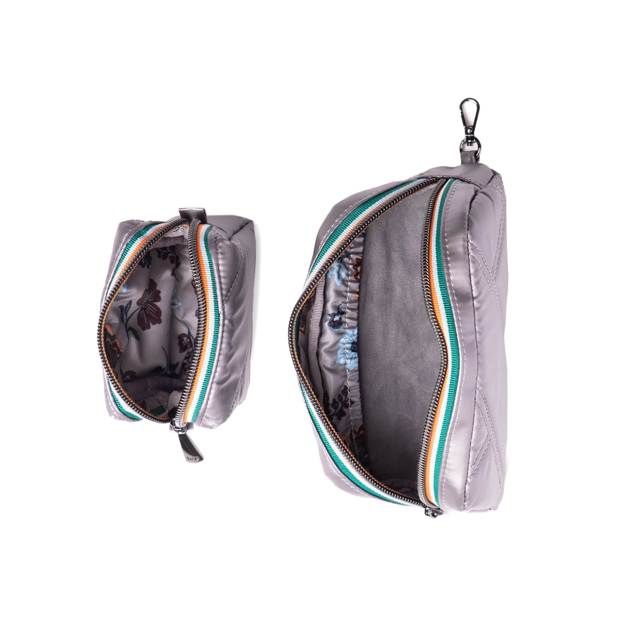 Bobsled XL Eyeglass Case & Choo Choo Mini Pill Box Set - BLUE MOON - BobsledXL_ChooChooMini_MetallicPearl_05