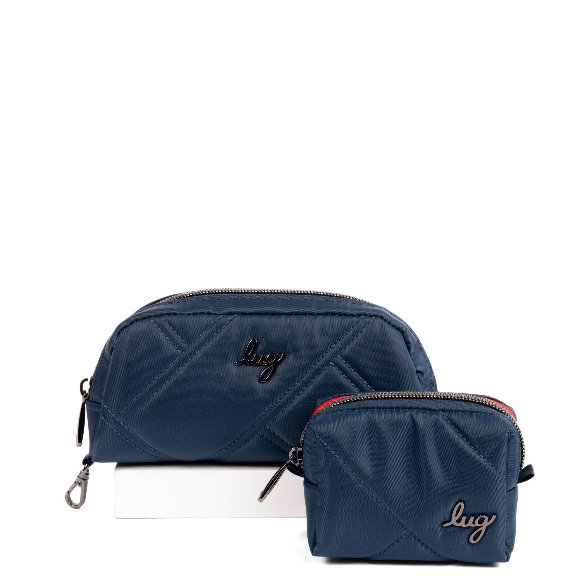 Bobsled XL Eyeglass Case & Choo Choo Mini Pill Box Set - BLUE MOON - BobsledXL_ChooChooMini_Navy_01