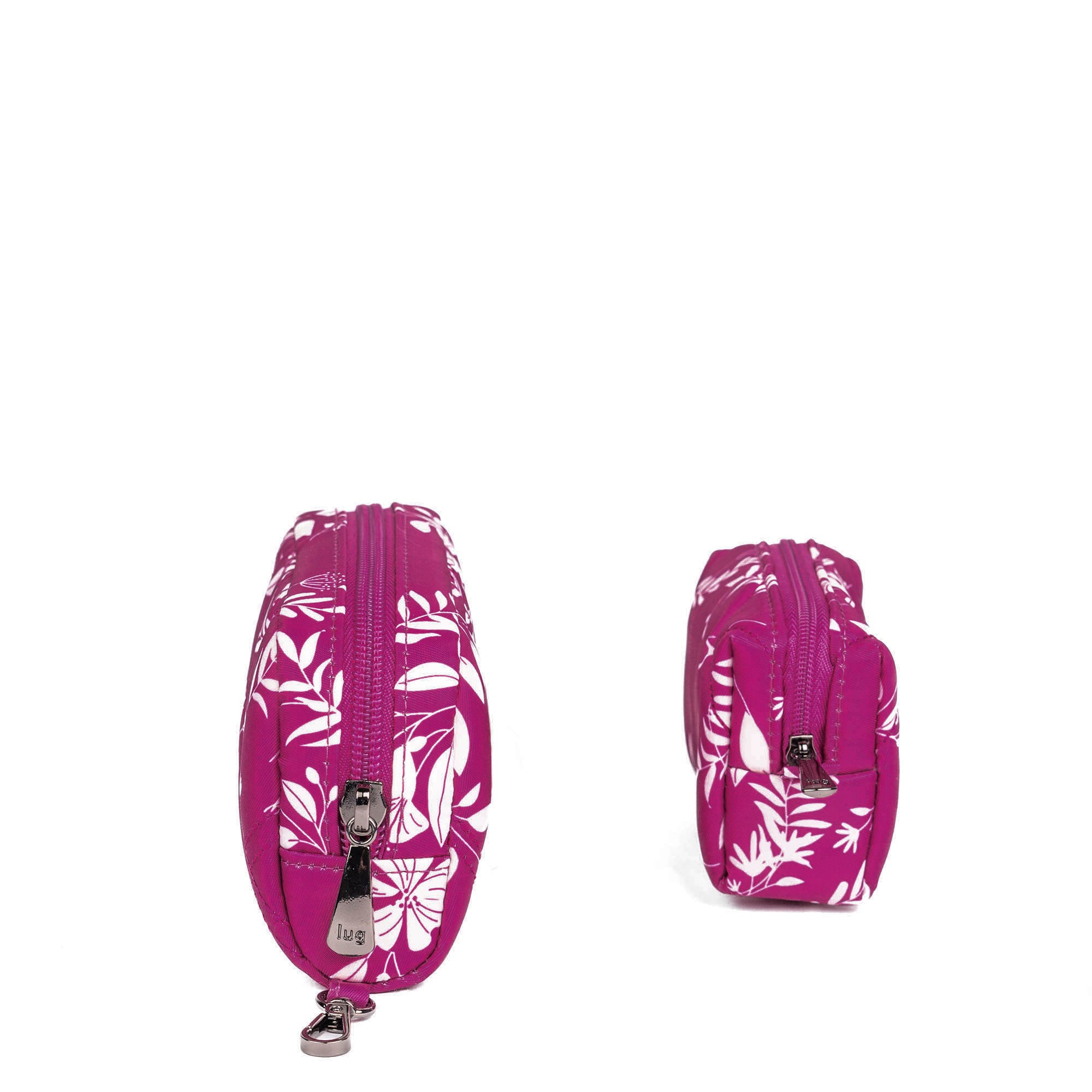 Bobsled XL Eyeglass Case & Choo Choo Mini Pill Box Set - GARDENIA GREEN - BobsledXL_MiniChooChoo_FlourishBerry_03