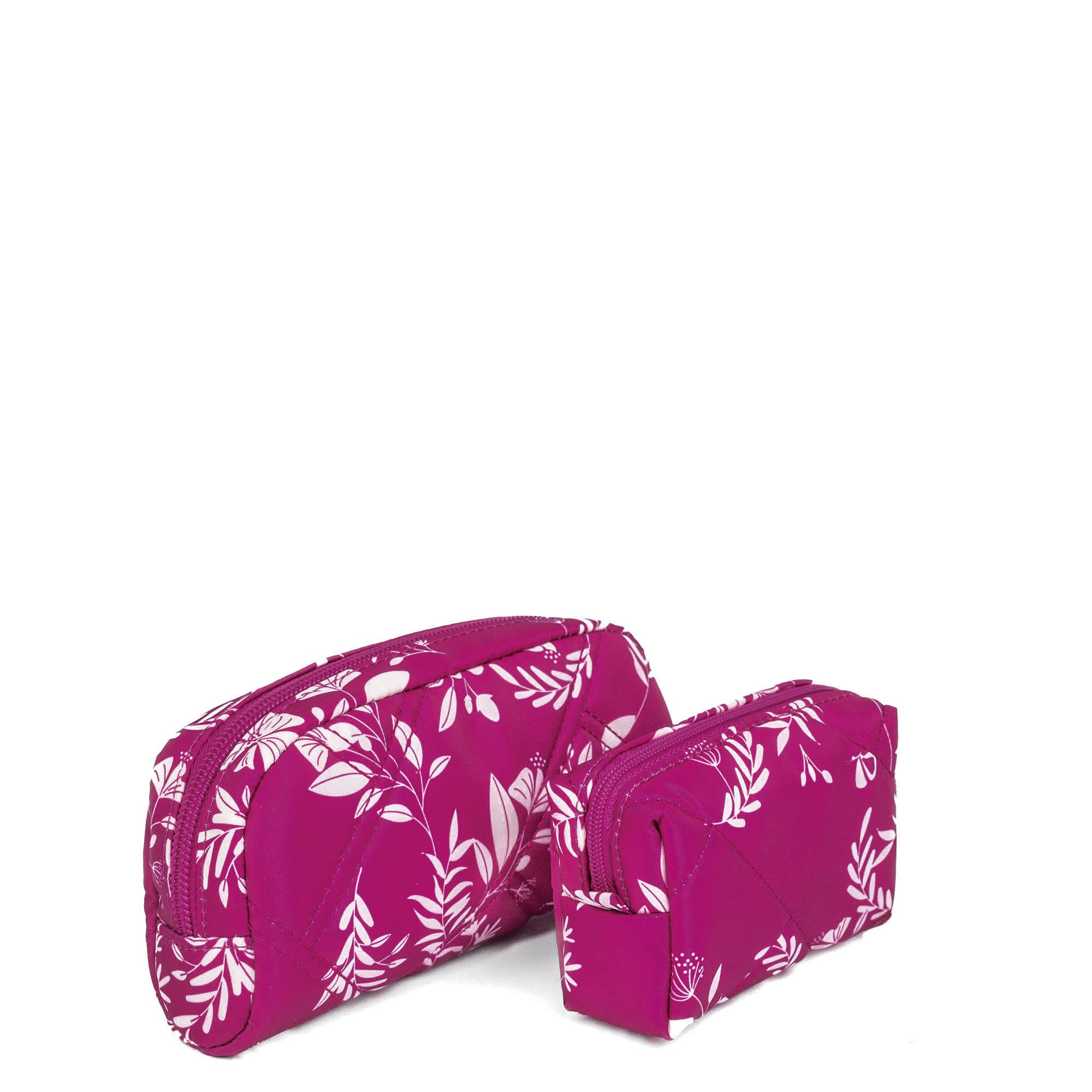 Bobsled XL Eyeglass Case & Choo Choo Mini Pill Box Set - GARDENIA GREEN - BobsledXL_MiniChooChoo_FlourishBerry_04