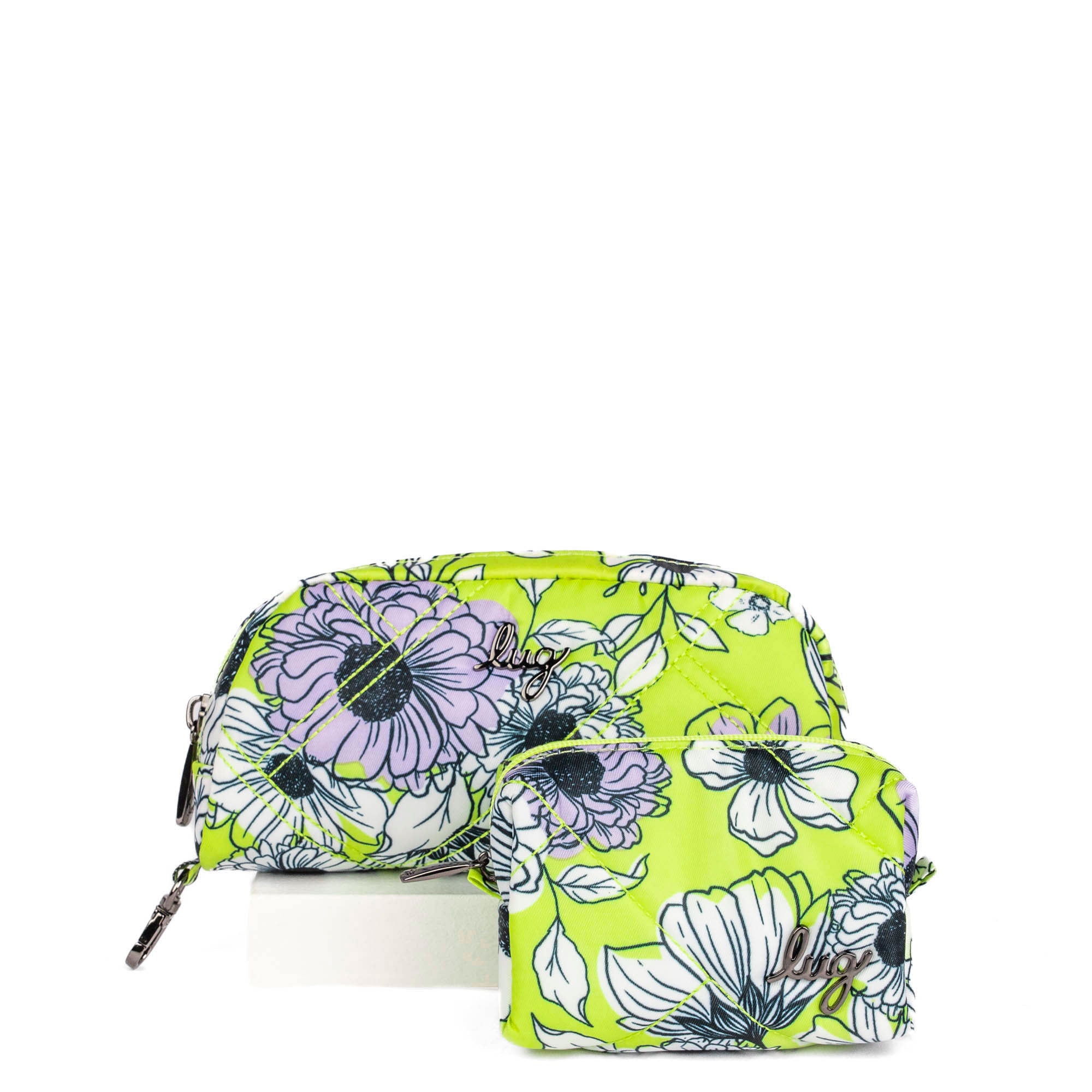 Bobsled XL Eyeglass Case & Choo Choo Mini Pill Box Set - GARDENIA GREEN - BobsledXL_MiniChooChoo_GardeniaGreen_01