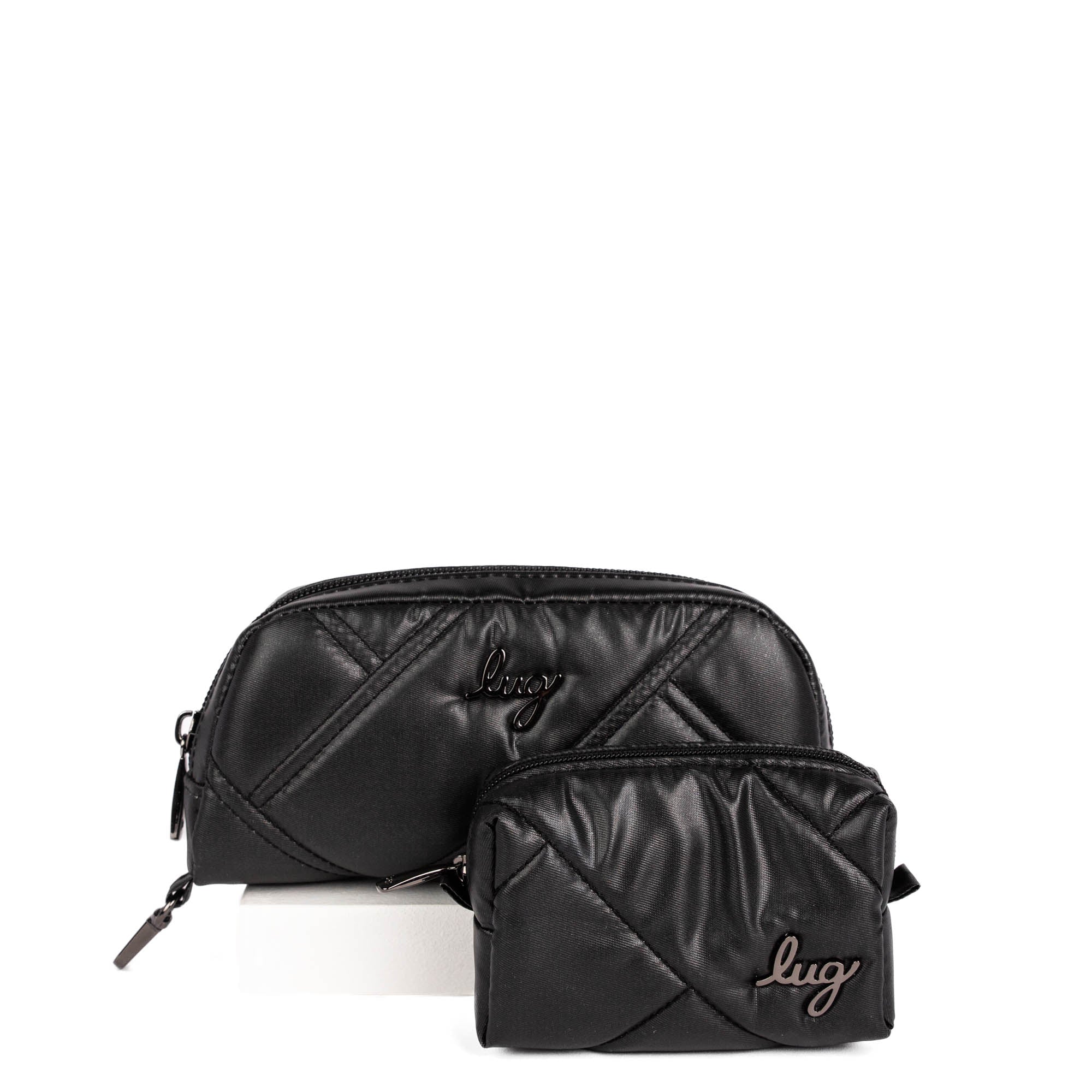 Bobsled XL Eyeglass Case & Choo Choo Mini Pill Box Set - METALLIC BLACK - BobsledXL_MiniChooChoo_MetallicBlack_01_a04039ea-852b-4112-abef-52f66cfdc894